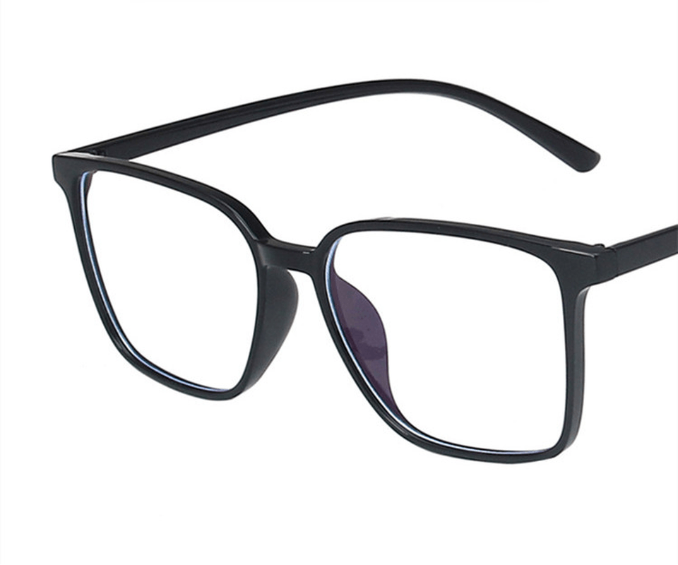 Anti-Blue Light Simple Square Glasses Frame New Ins Trend Flat Mirror Net Red Male and Female Same Glasses Frame