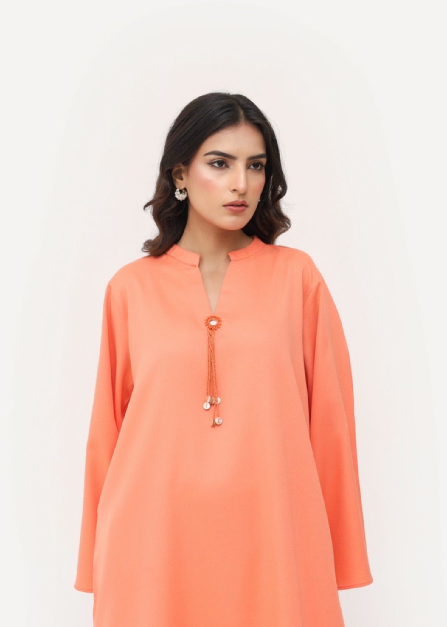 grip Co Ord Sets in Peach orange