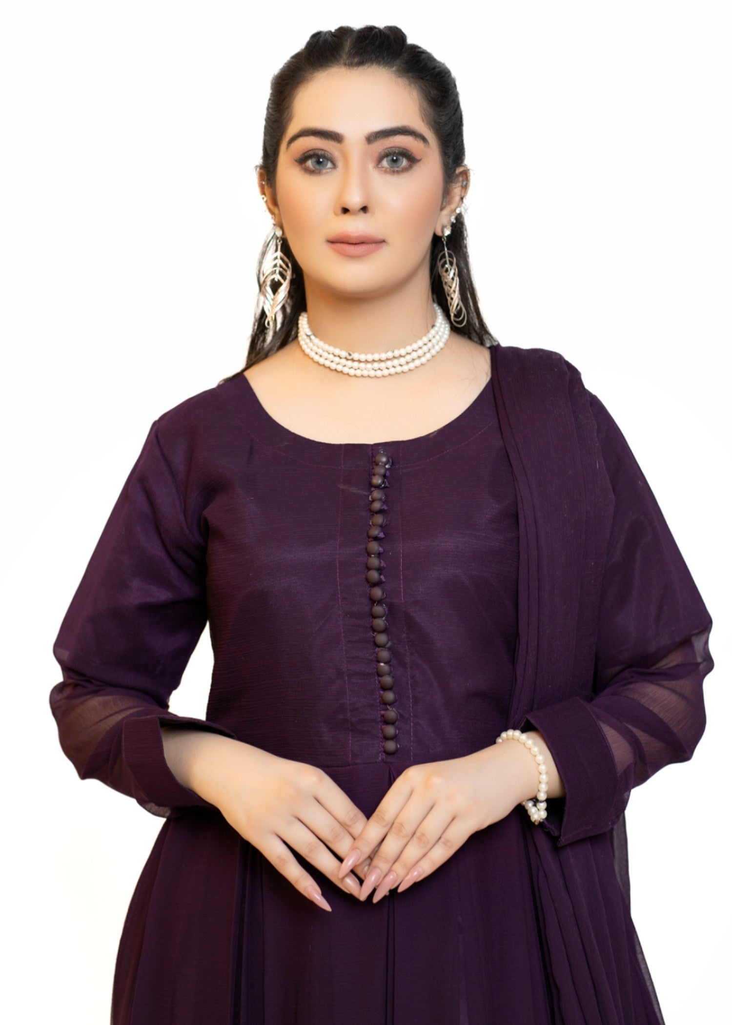 chiffon Maxi in Purple heart