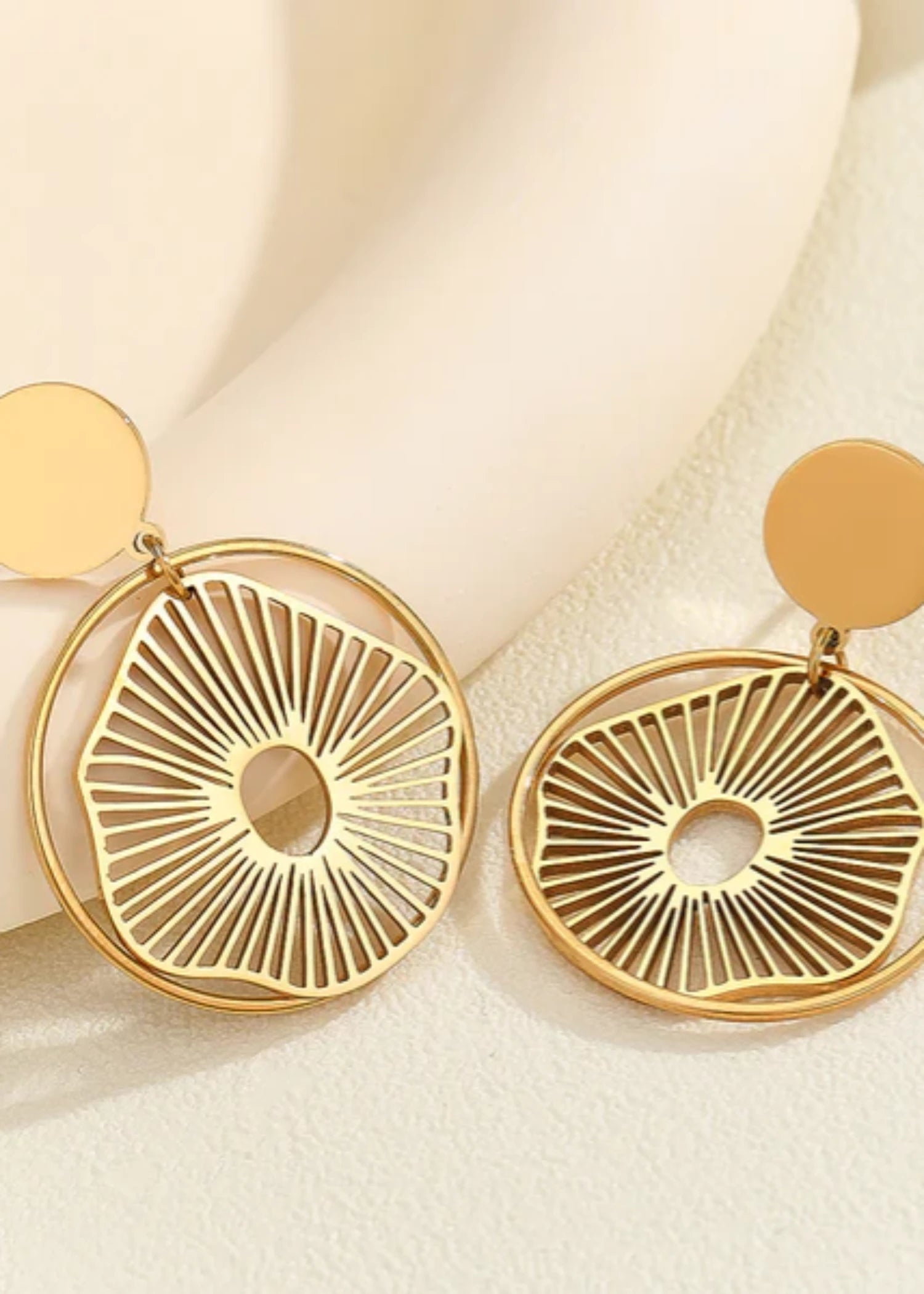 Earrings in Gold Color by - Trendy Women Earrings UJA5535