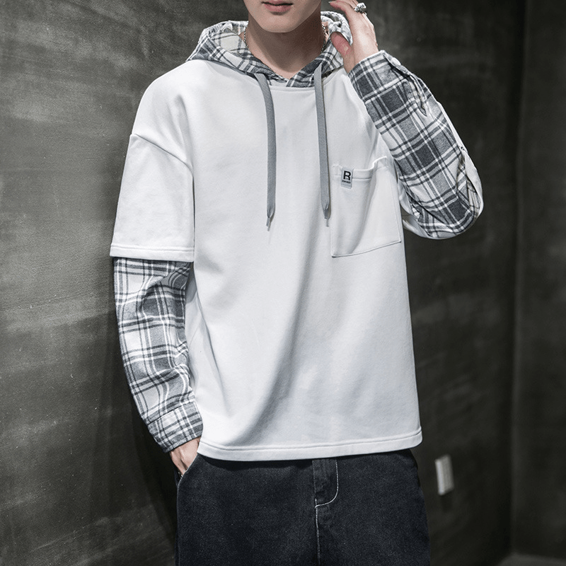 New Long-Sleeved Men'S Trendy Loose Bottoming Shirt Thin Sweater