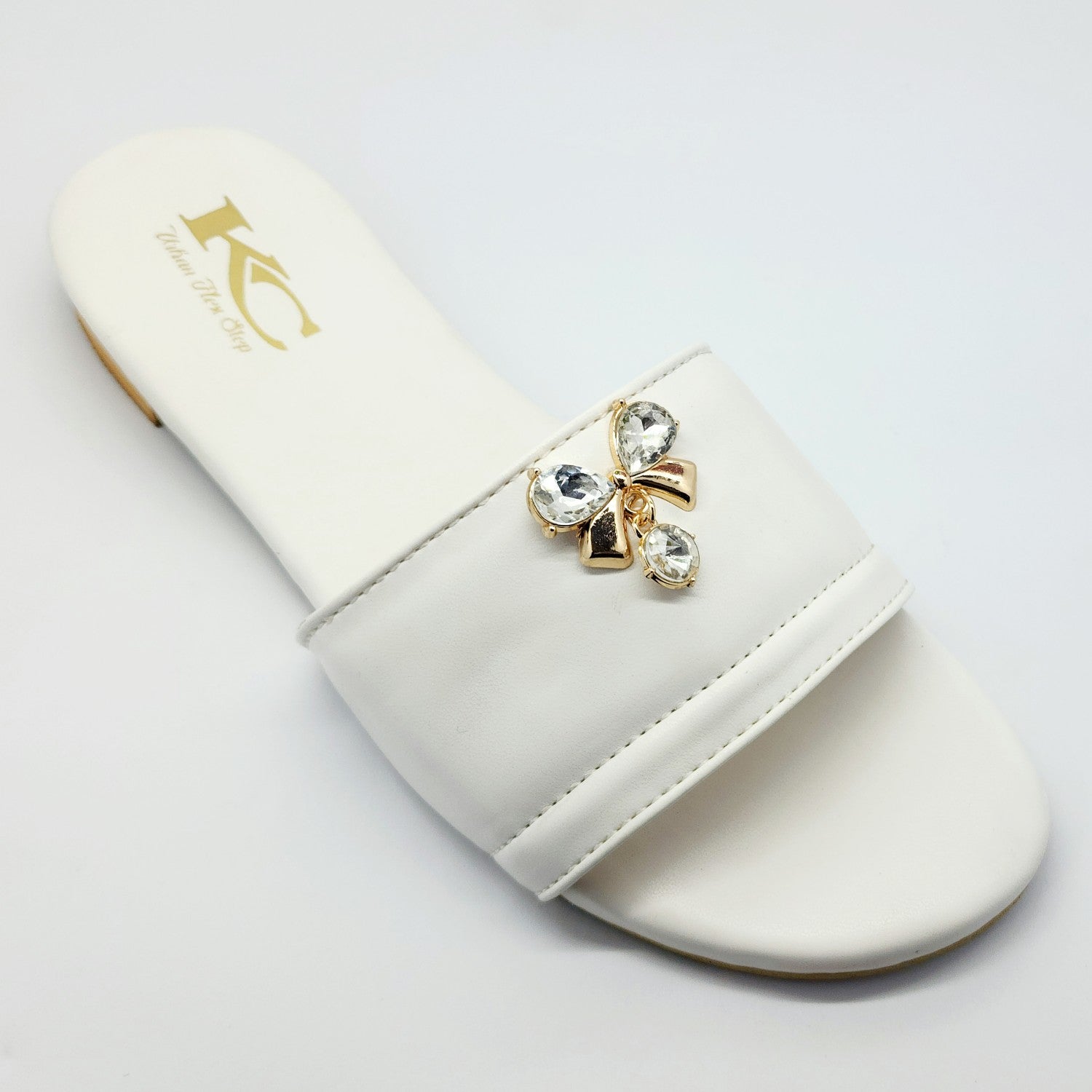 Flats in White by - High Quality Women Flats CKI5447
