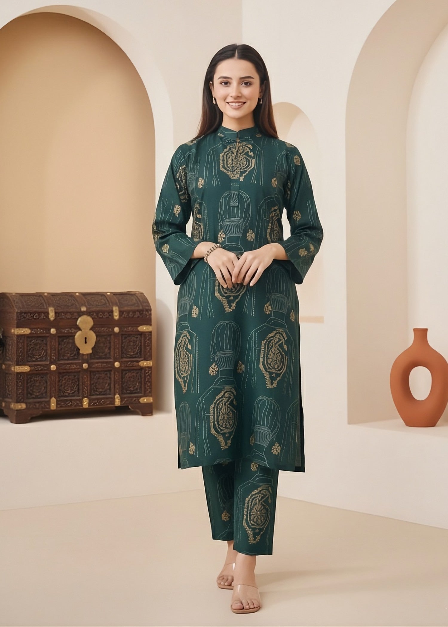 linen Co Ord Sets in Green