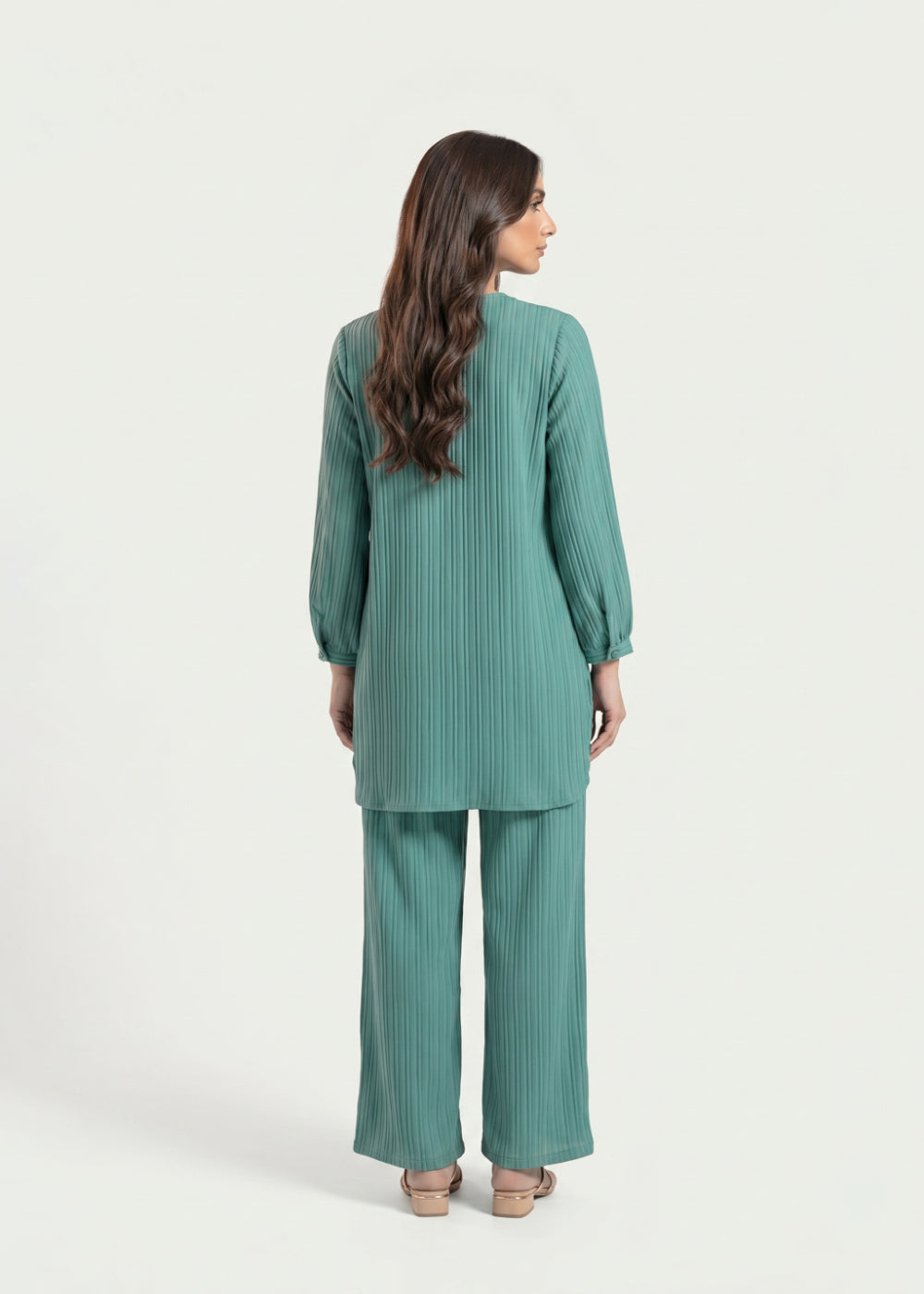 georgette Co Ord Sets in Teal