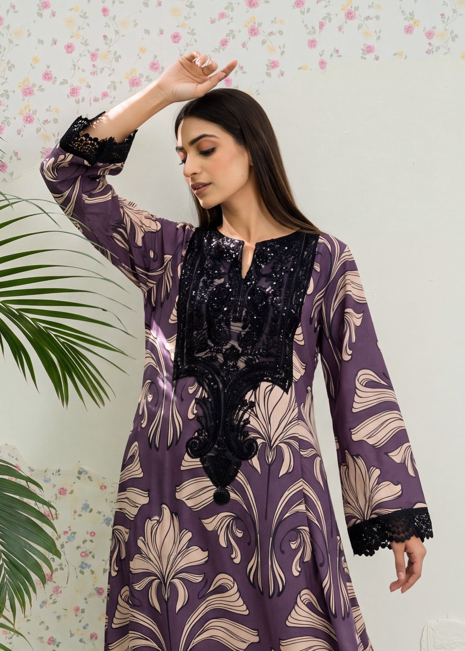 lawn Pishwas in Multi