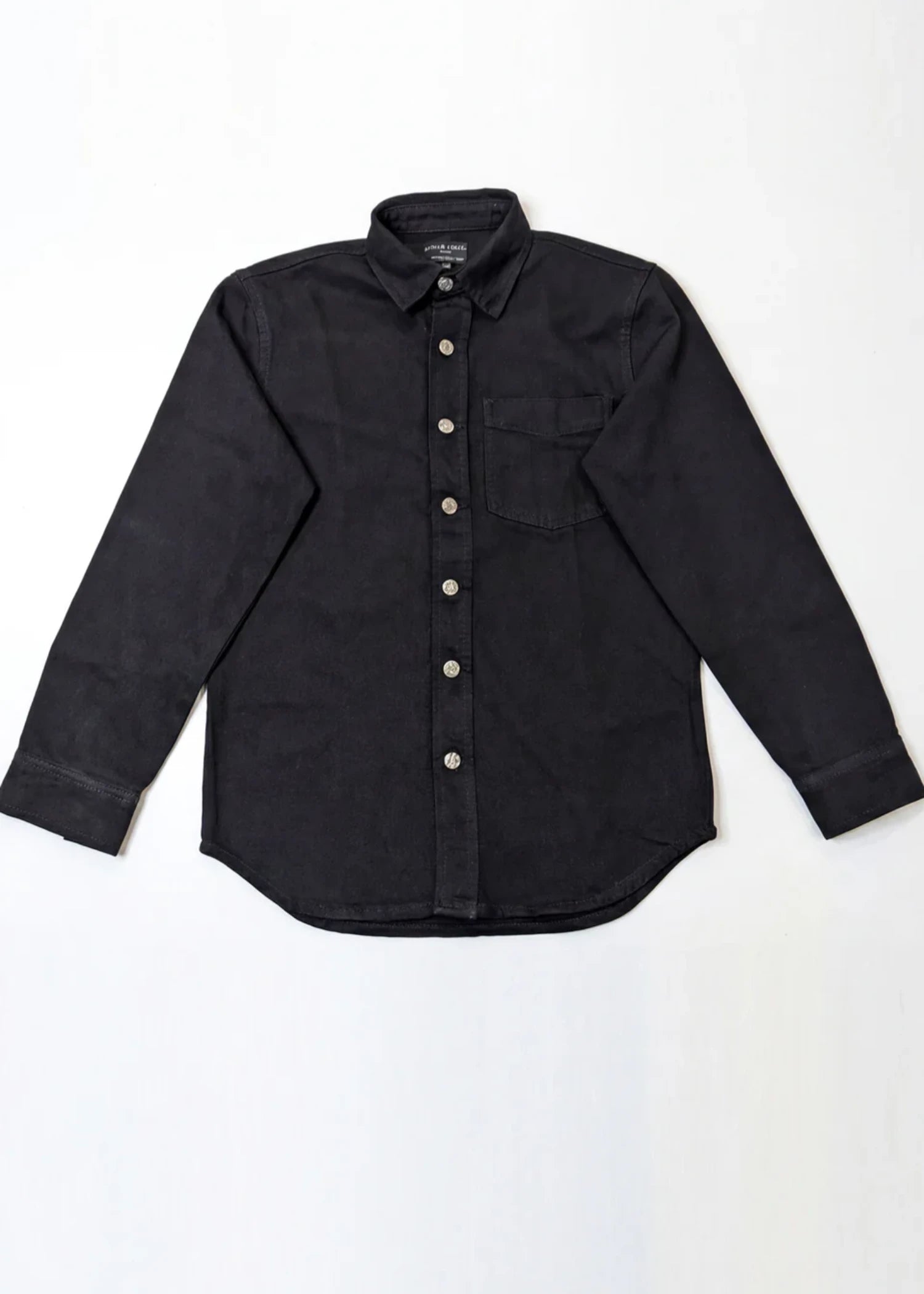denim Casual Shirt in Black by Hustle N Holla