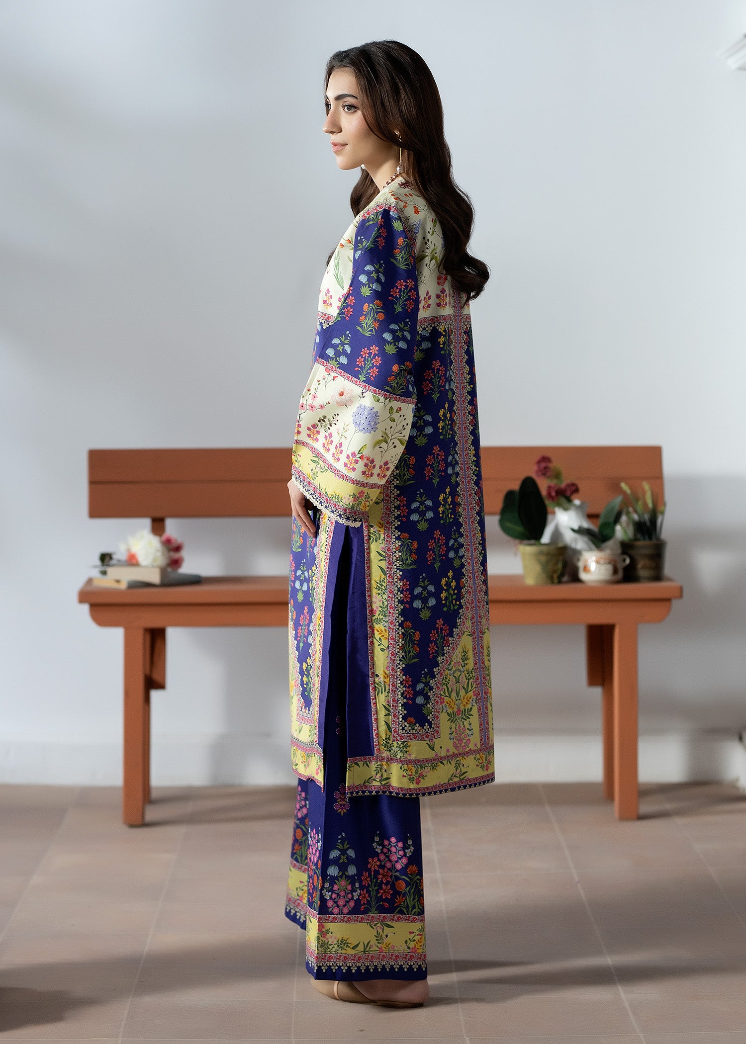 silk finish lawn Co Ord Sets in Multi