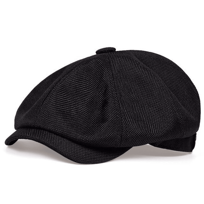 Octagonal Hat Men Spring and Summer Thin Linen Breathable Duck Tongue
