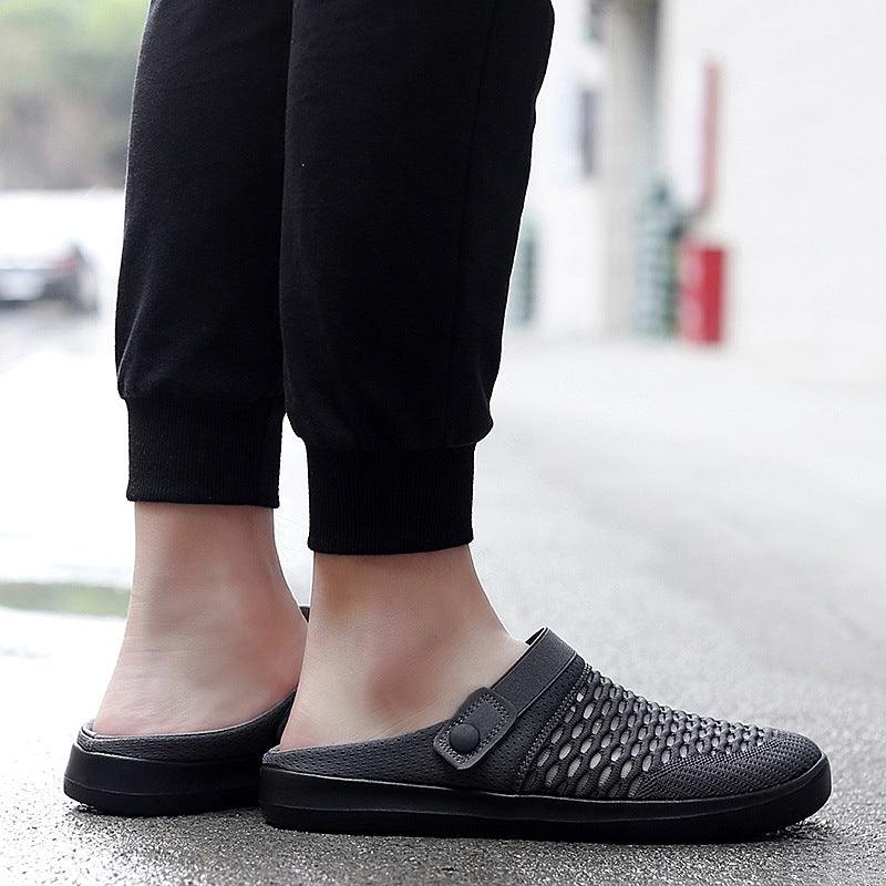 Baotou Half Slippers Flat Non-heel Lazy Fashion Casual Non-slip Sandals
