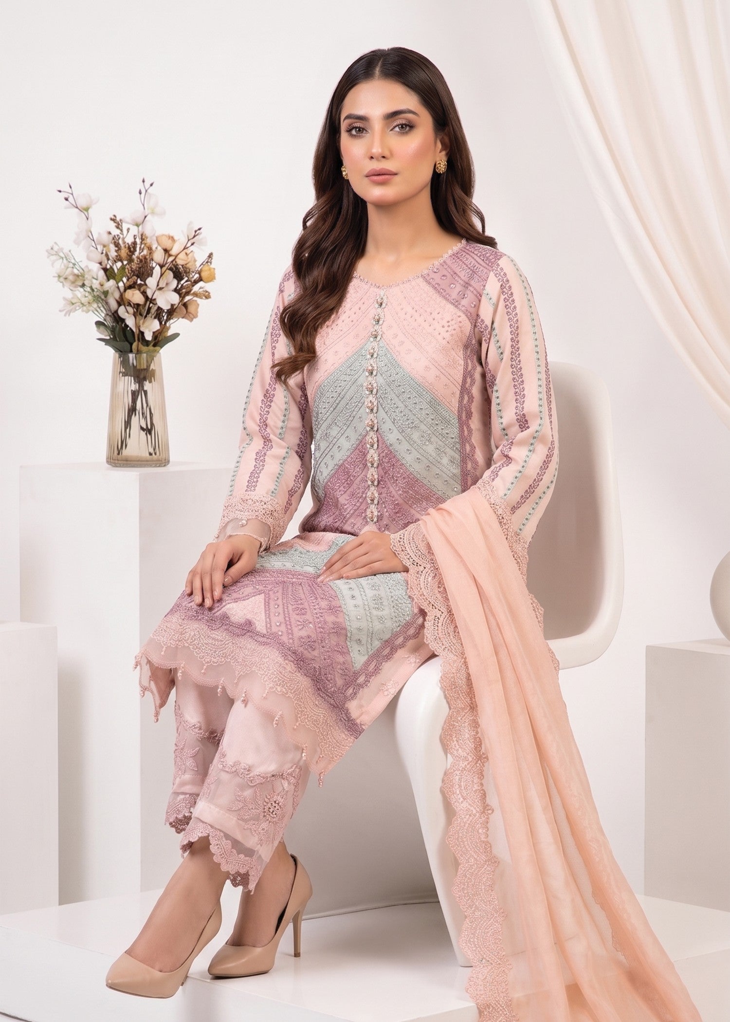 viscose Kurta Set in Multi