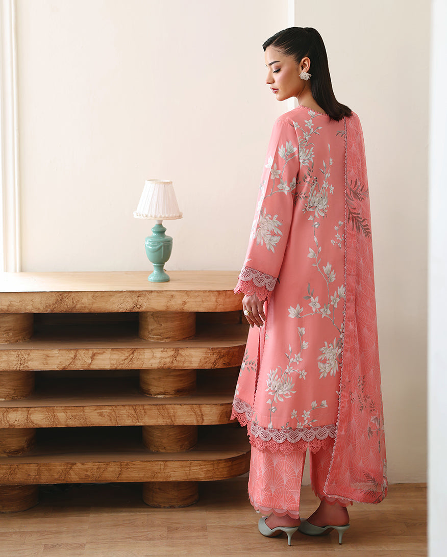 Eclat Garden Printed Lawn – Azalea Grace