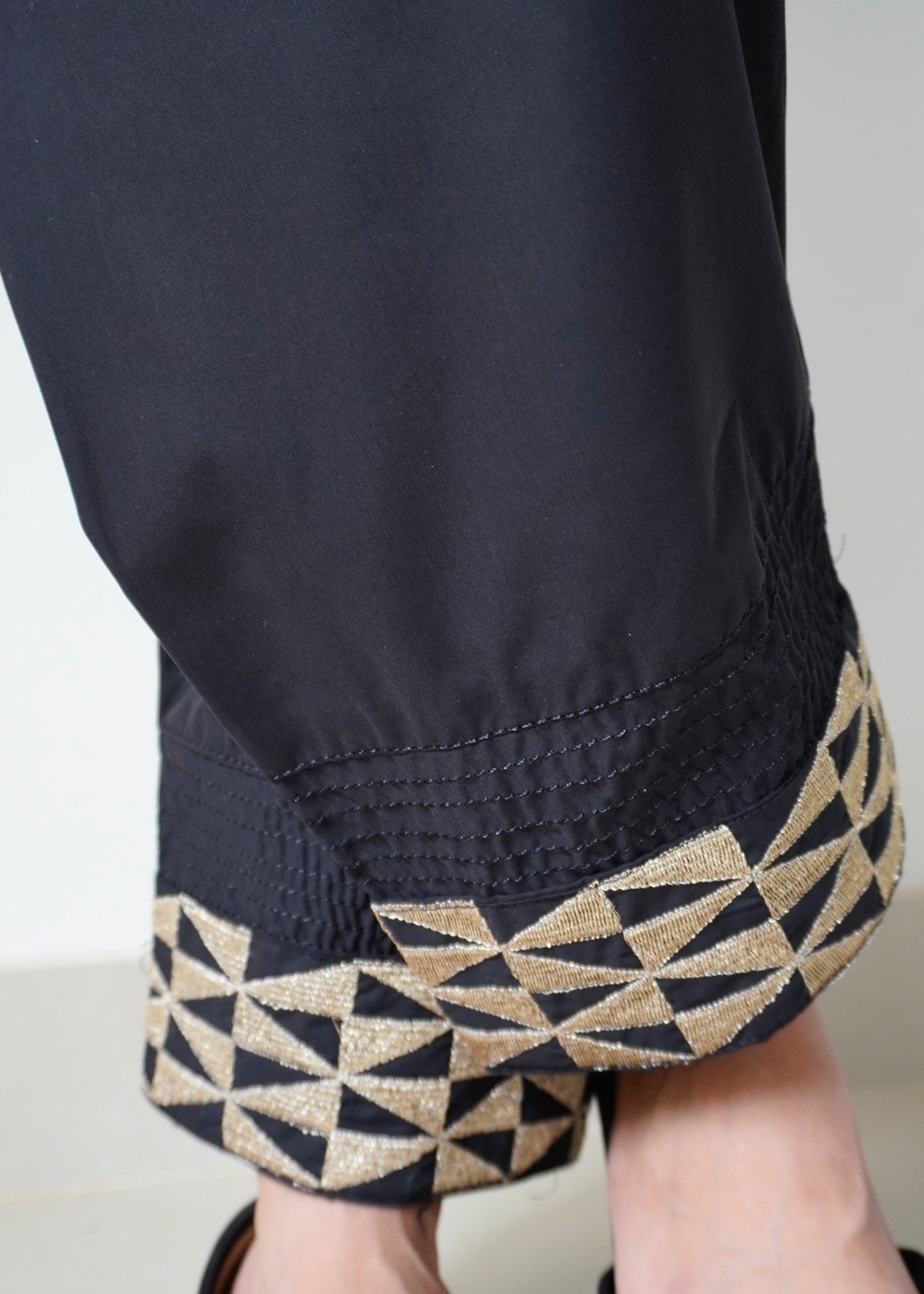 polycotton Shalwar in Black