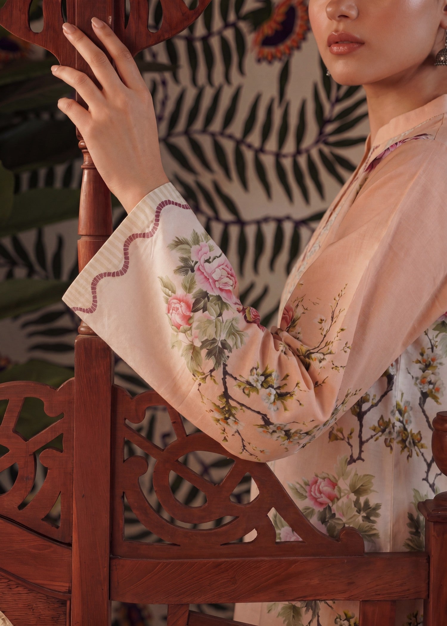 lawn Co Ord Sets in Peach pink