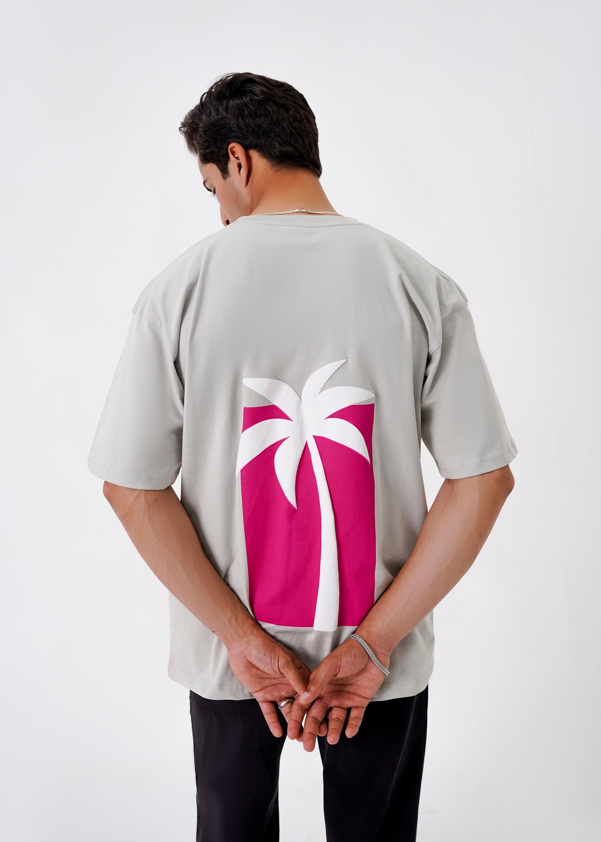 cotton T Shirt in Grey