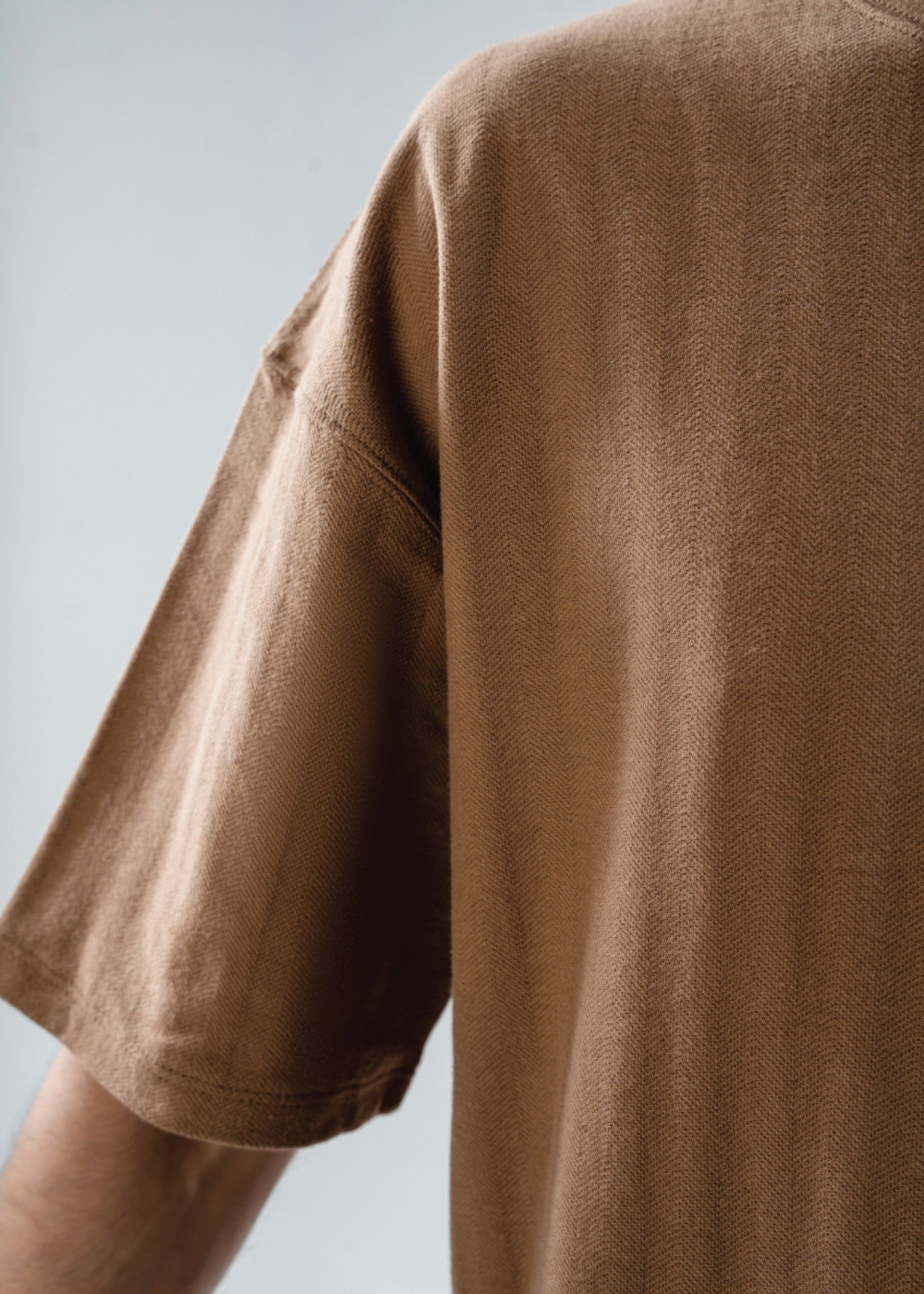 jacquard T Shirt in Brown