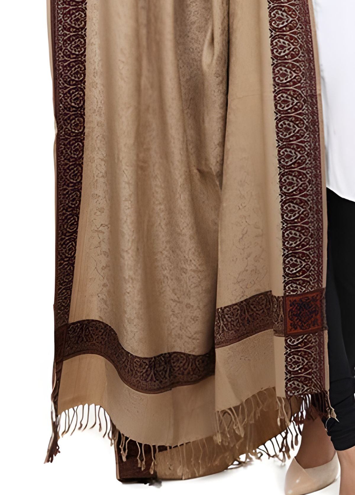 Shawl in Khaki brown Color by - Trendy Women Shawl USR6348