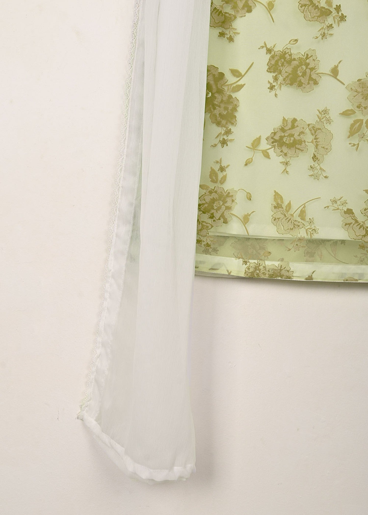 organza Kurta Set in Forest green, olive green