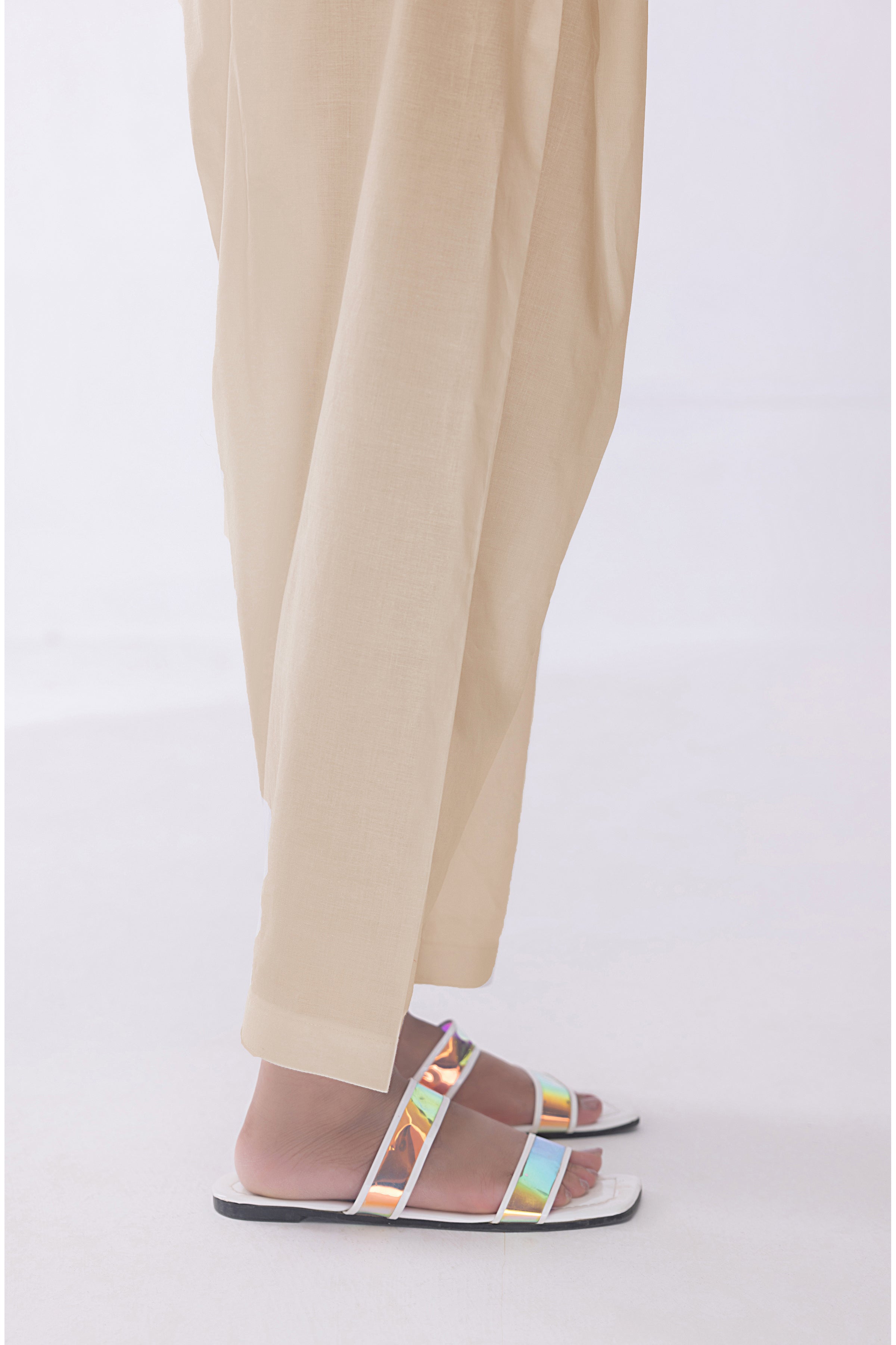 cambric Shalwar in Beige