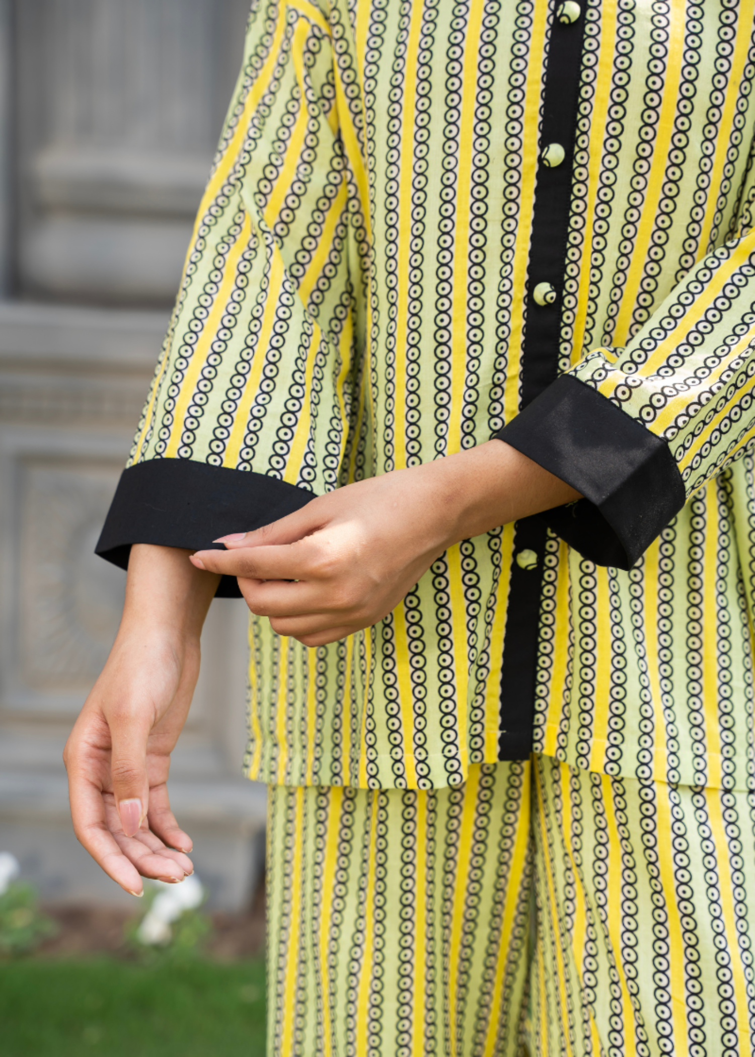 lawn Co ord Sets in Lemon
