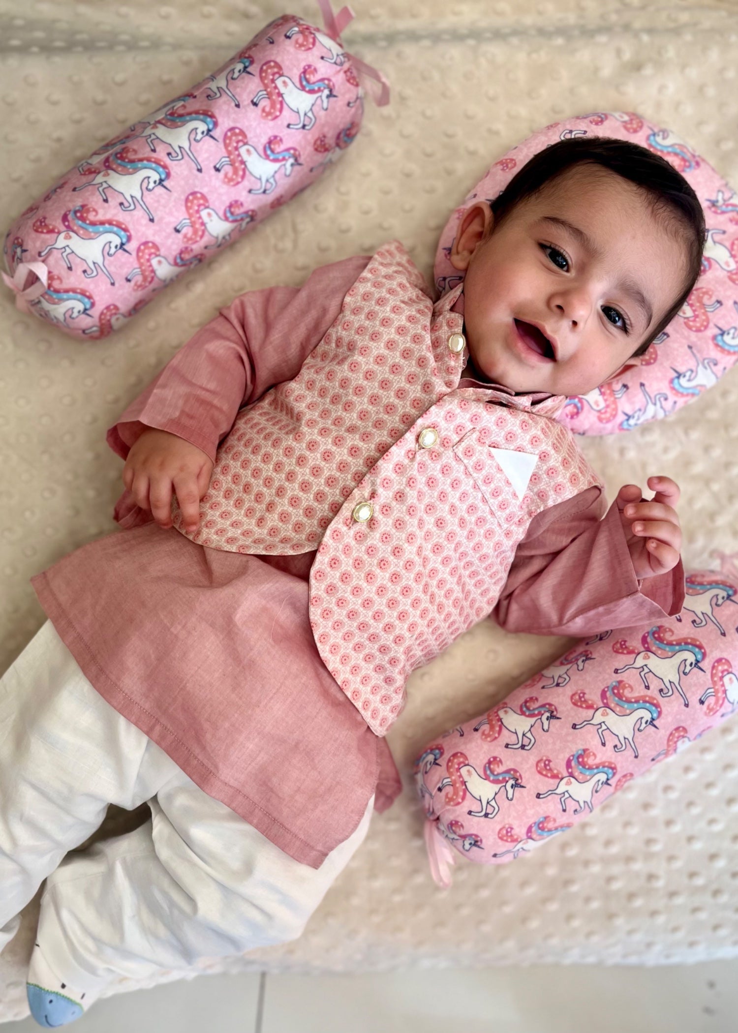 cotail Waistcoat in Pastel pink
