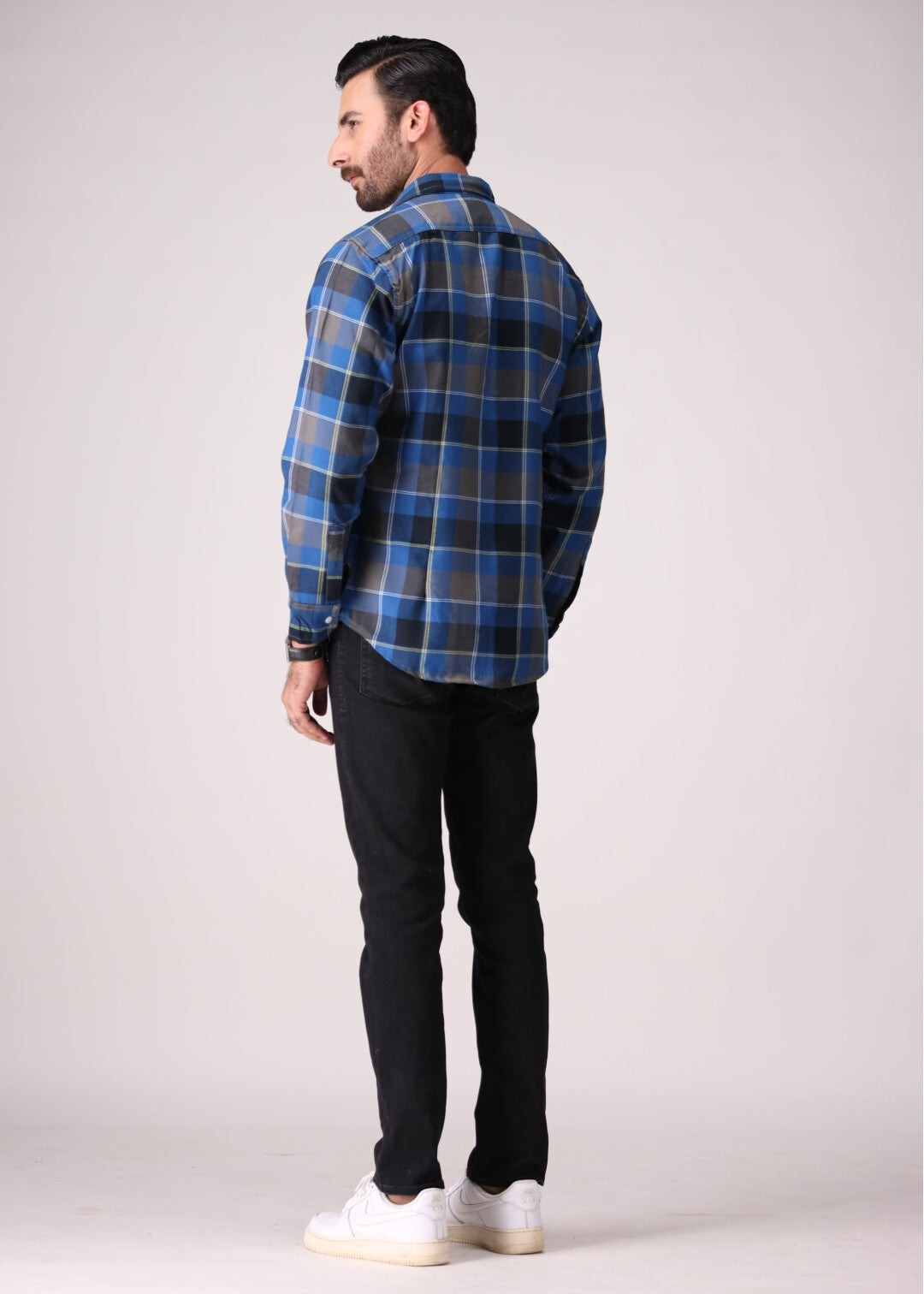flannel Casual Shirt in Blue
