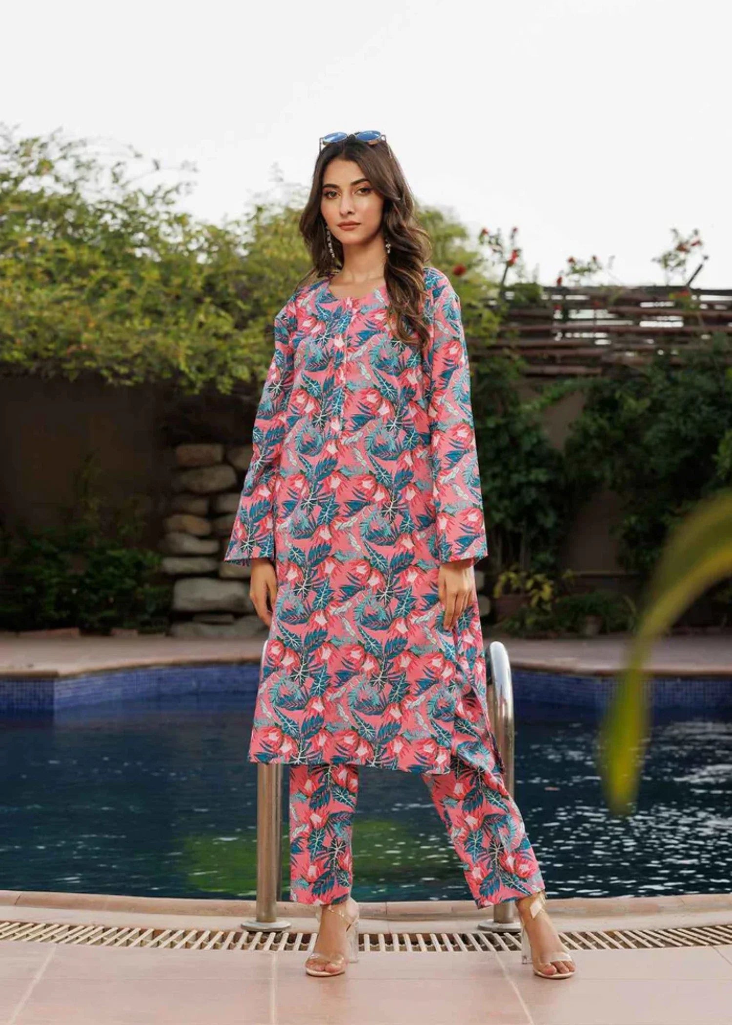 lawn Co Ord Sets in Pink