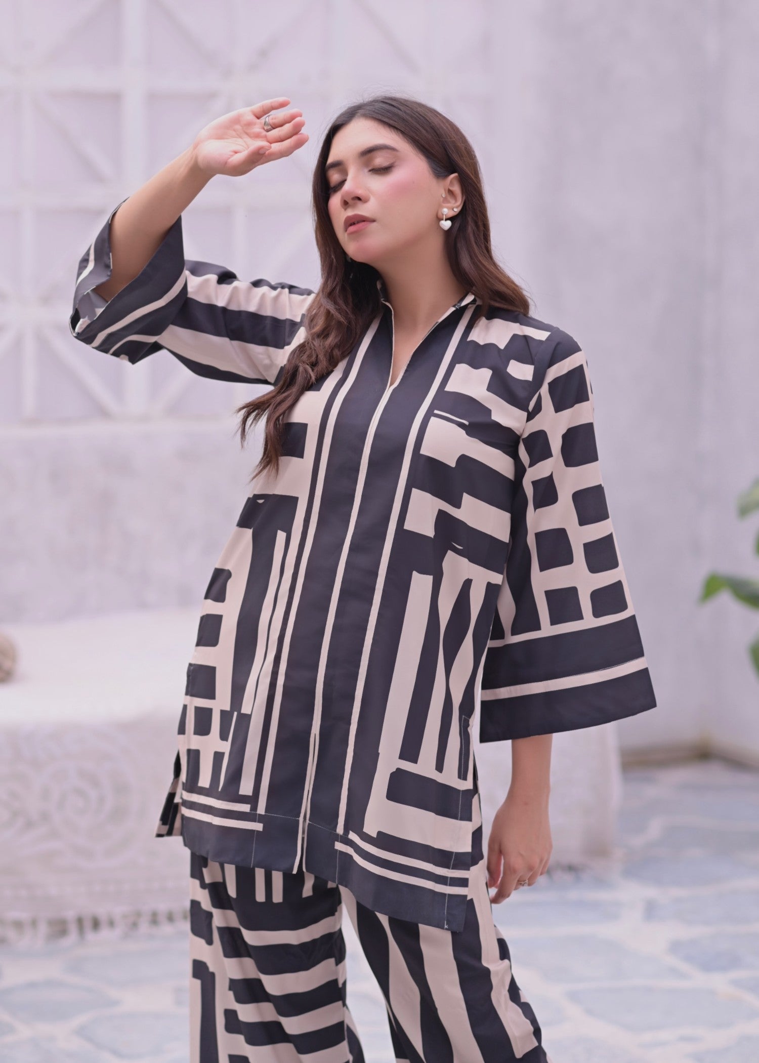 crepe Co ord Sets in Black