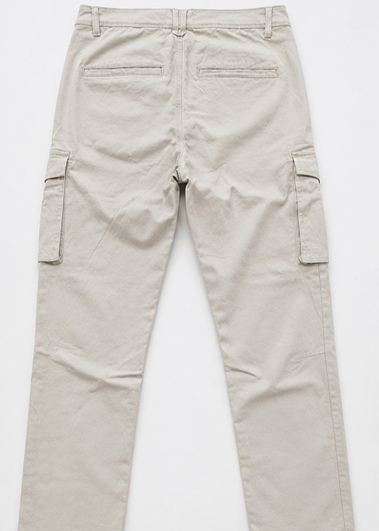 twill cotton Pants in Floral white by Xtramile Official