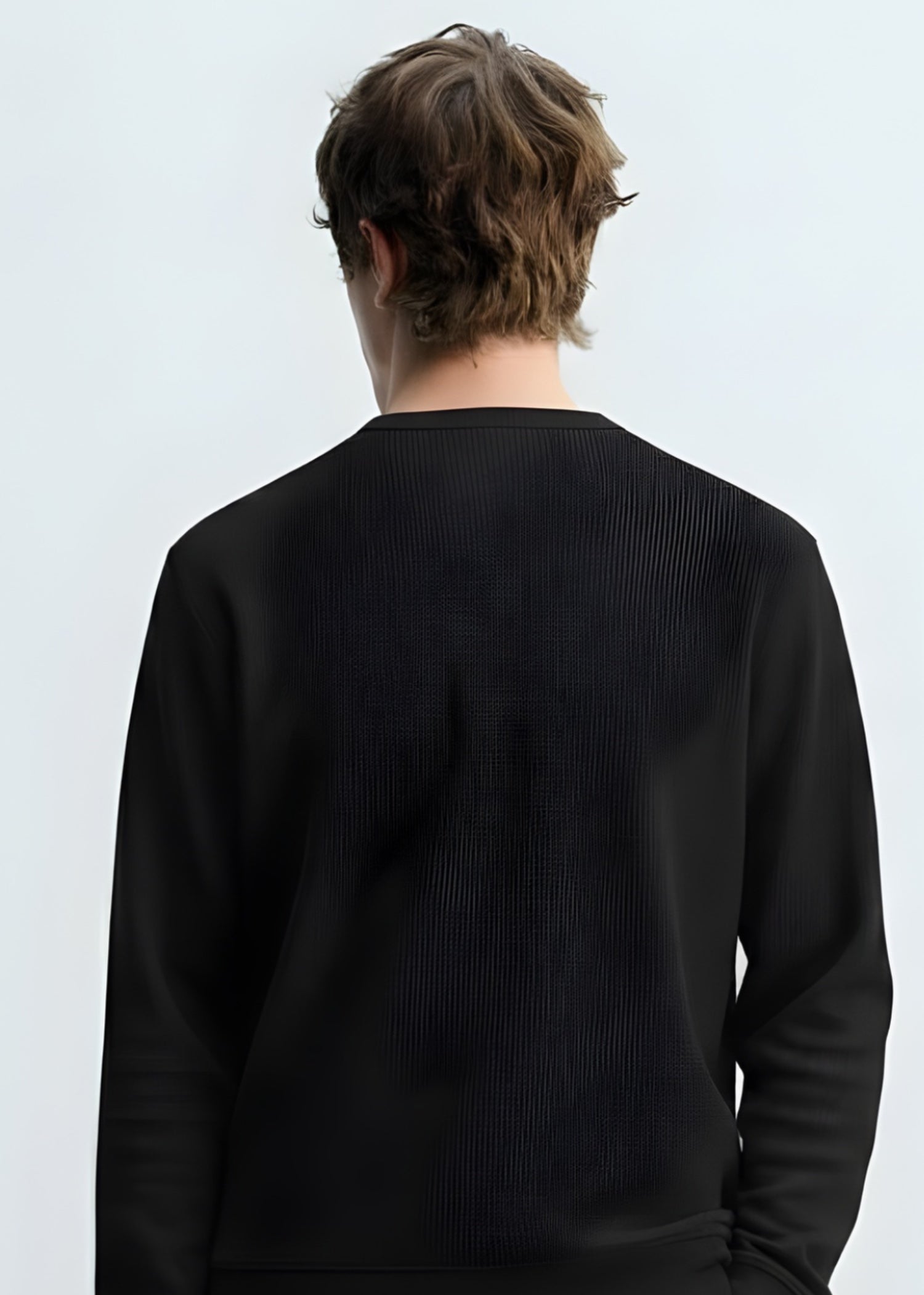 cotton jersey Sweatshirt in Black