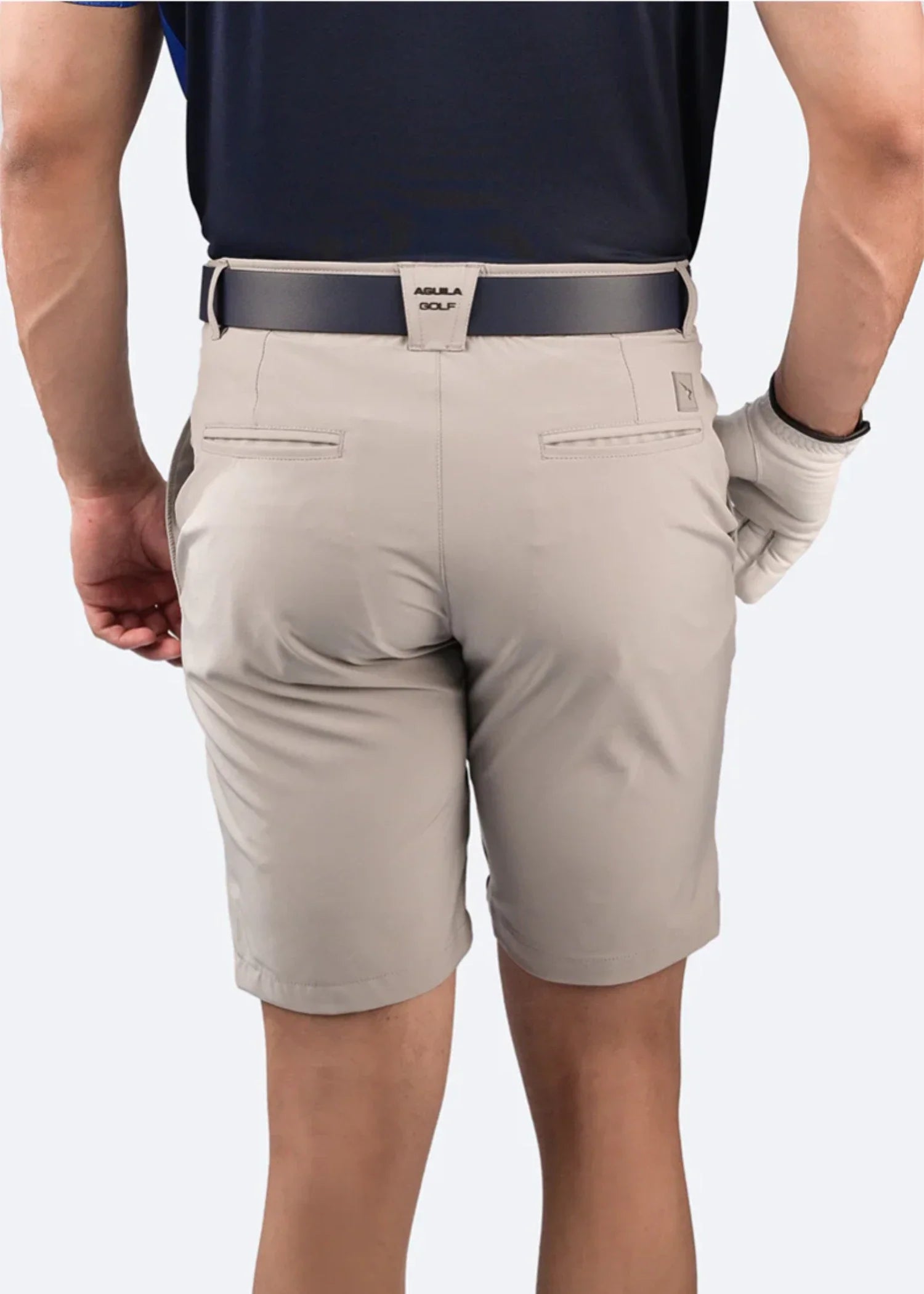 microfiber polyester Shorts in Silver
