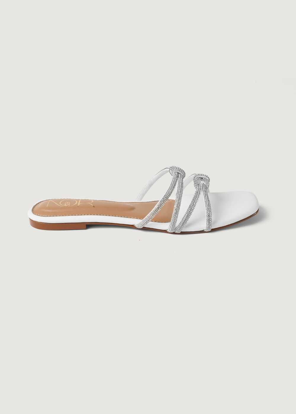 Slides in White by - High Quality Women Slides MGE5358