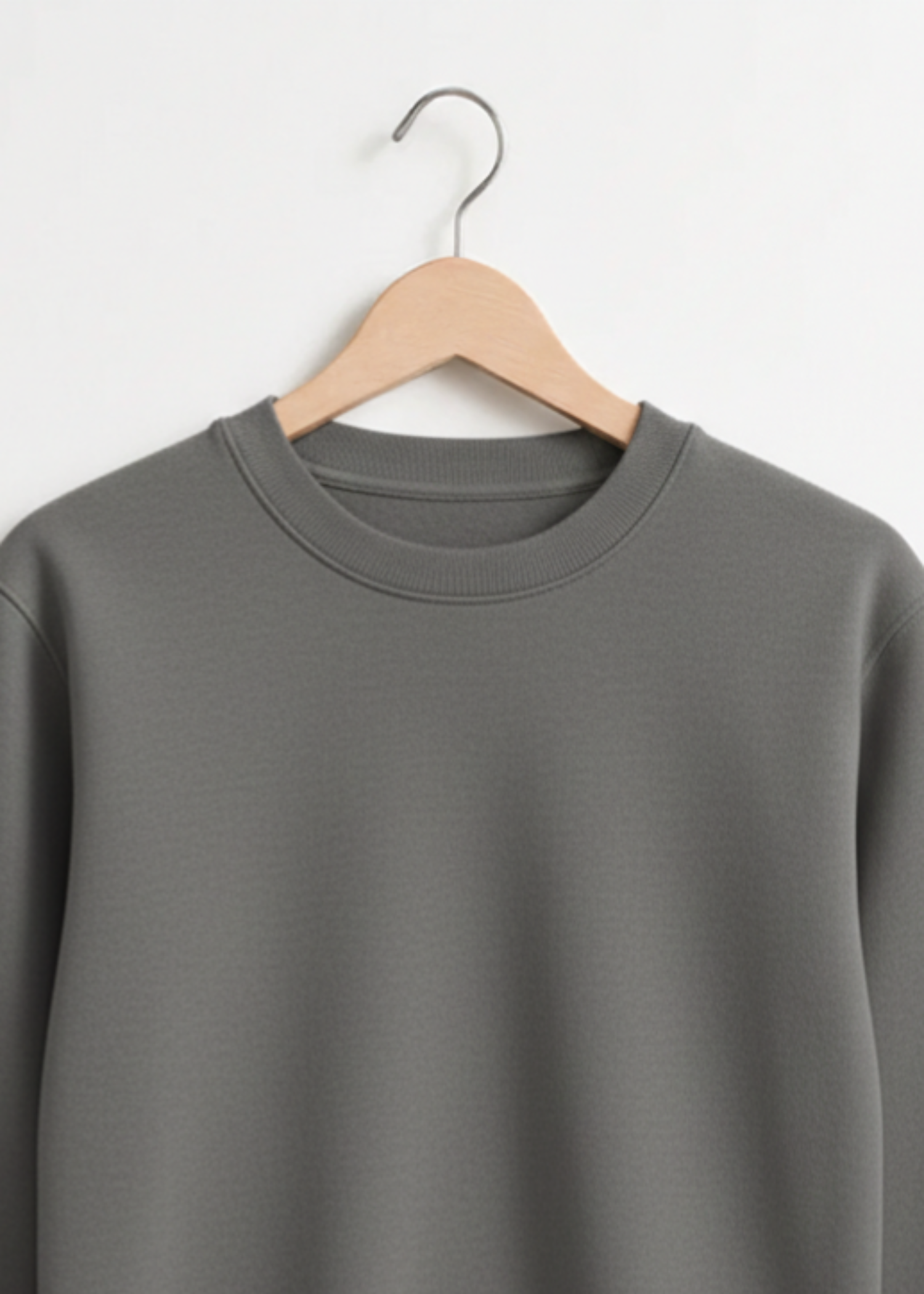 fleece Sweatshirt in Dim grey