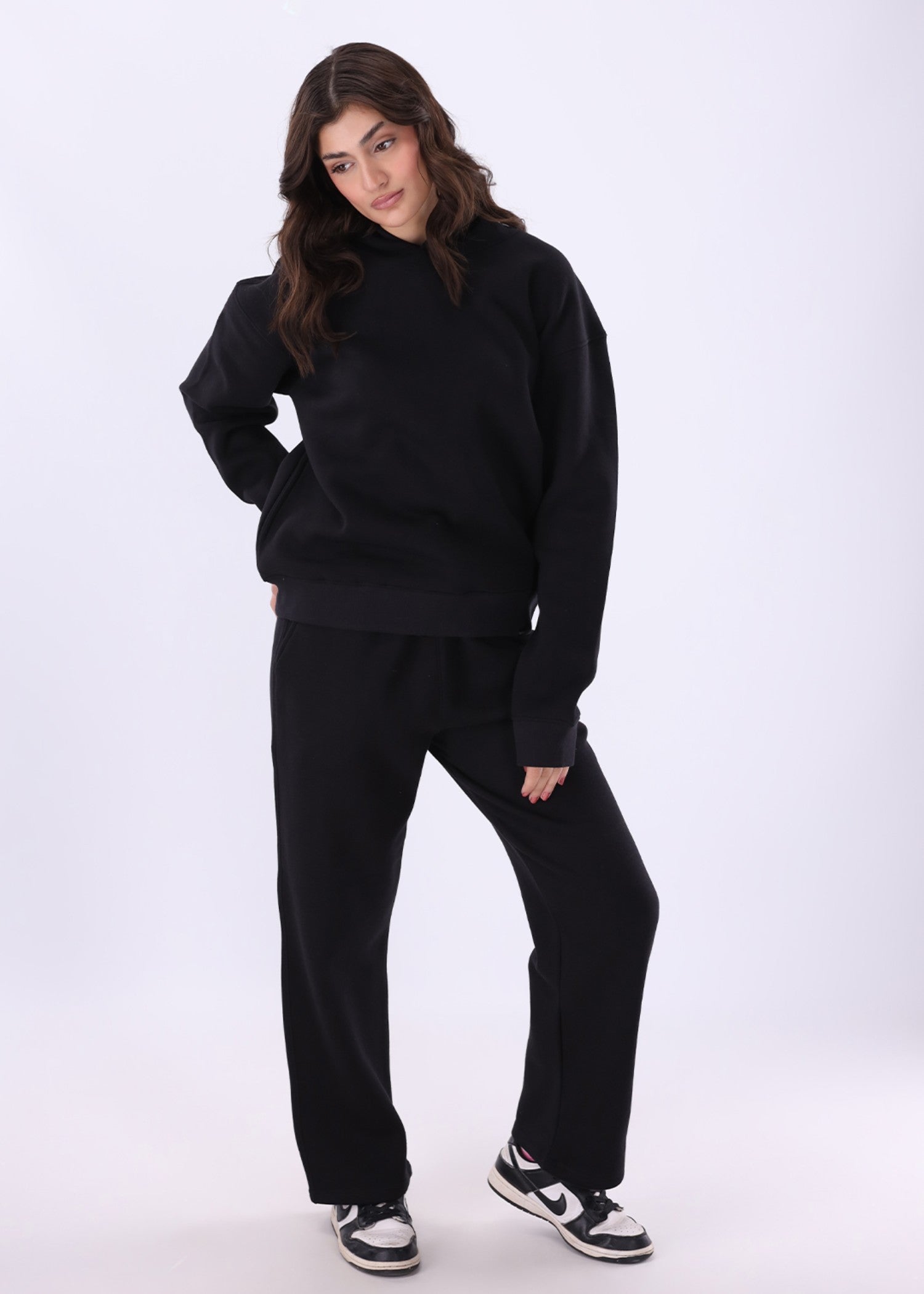 cotton Tracksuit in Black