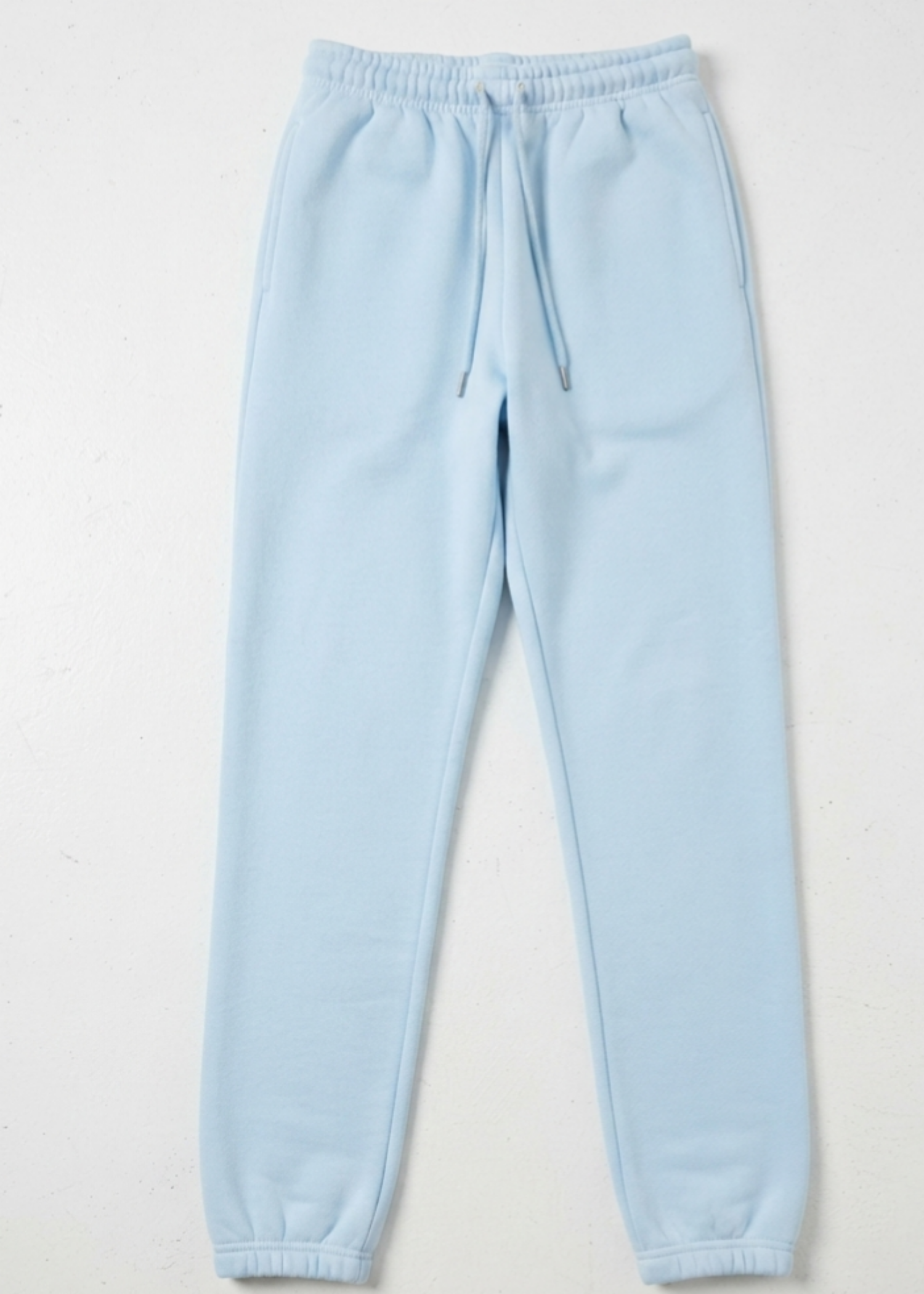 cotton-spandex Trousers in Light blue