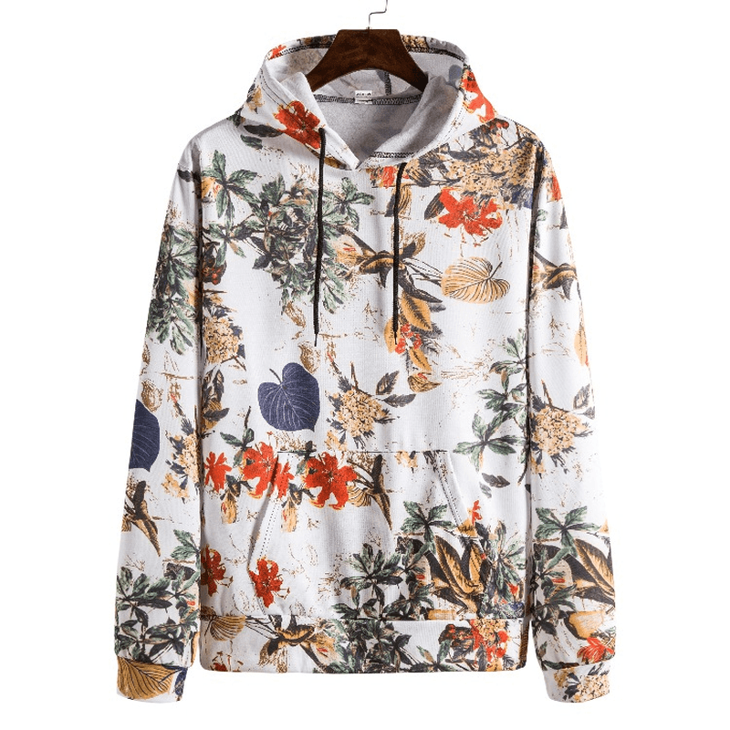 Digital Printed Retro Ethnic Style Men'S Sweater