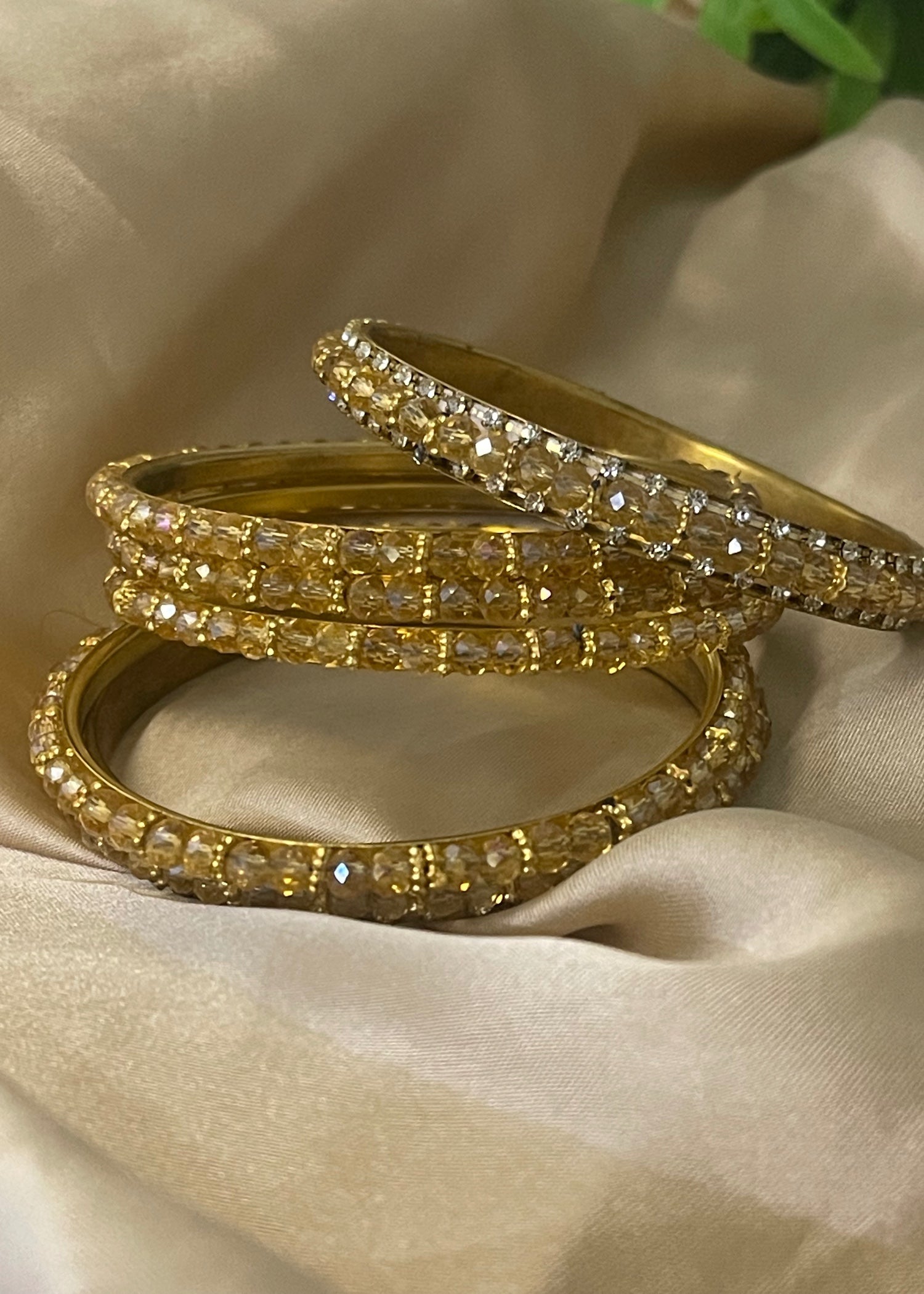 Bangles in Champagne Color by - Trendy Women Bangles VJK3850