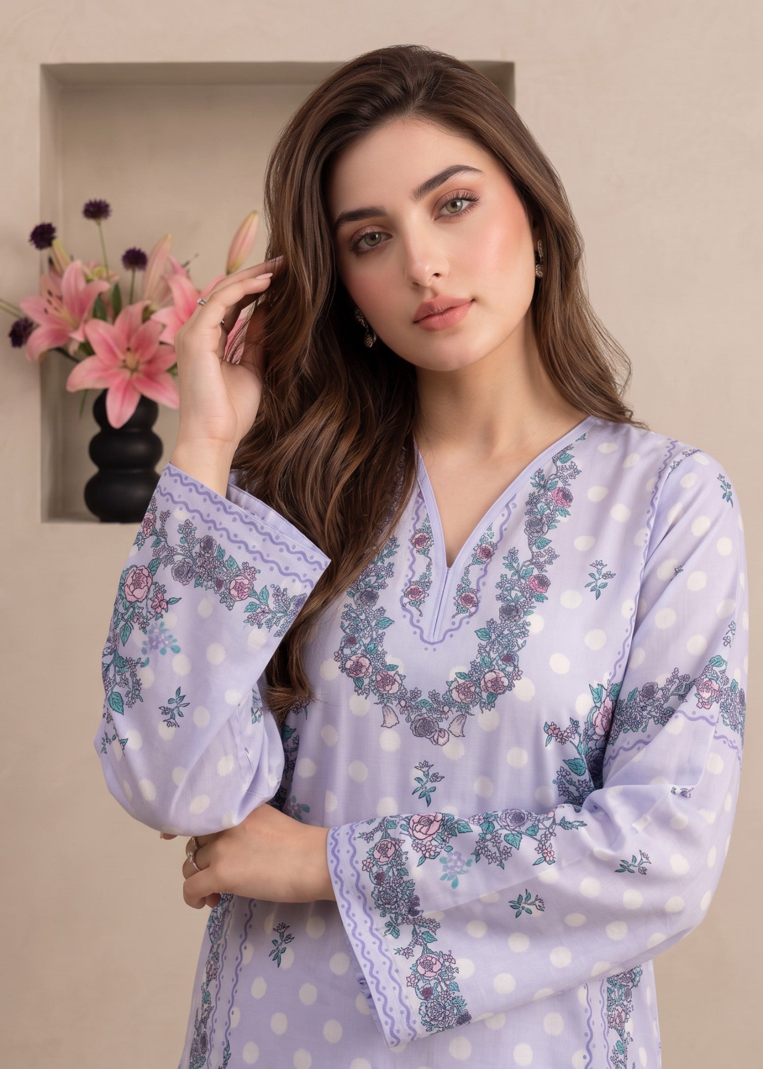 polyester crepe Co Ord Sets in Purple mountain majesty