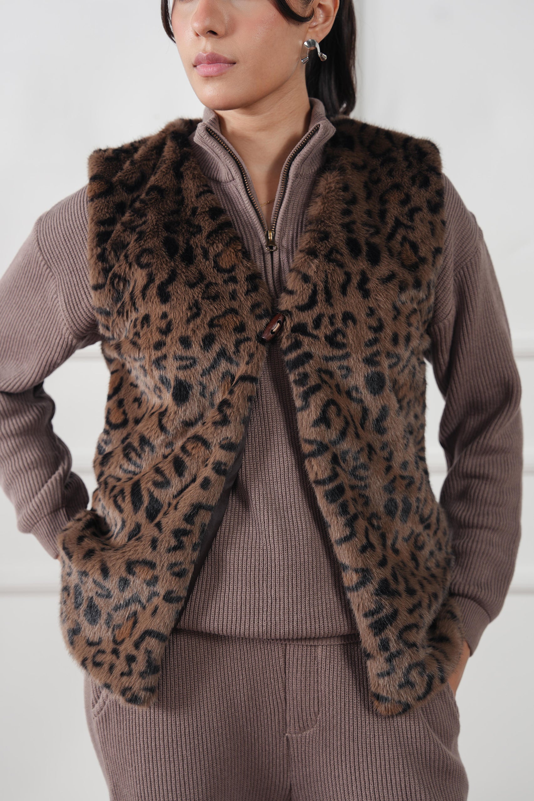 polyester Jacket in Multi