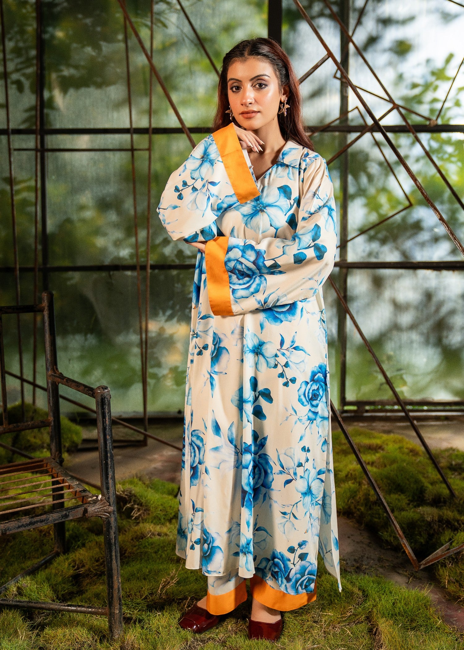pure viscose Co Ord Sets in Sky blue, royal blue, mustard