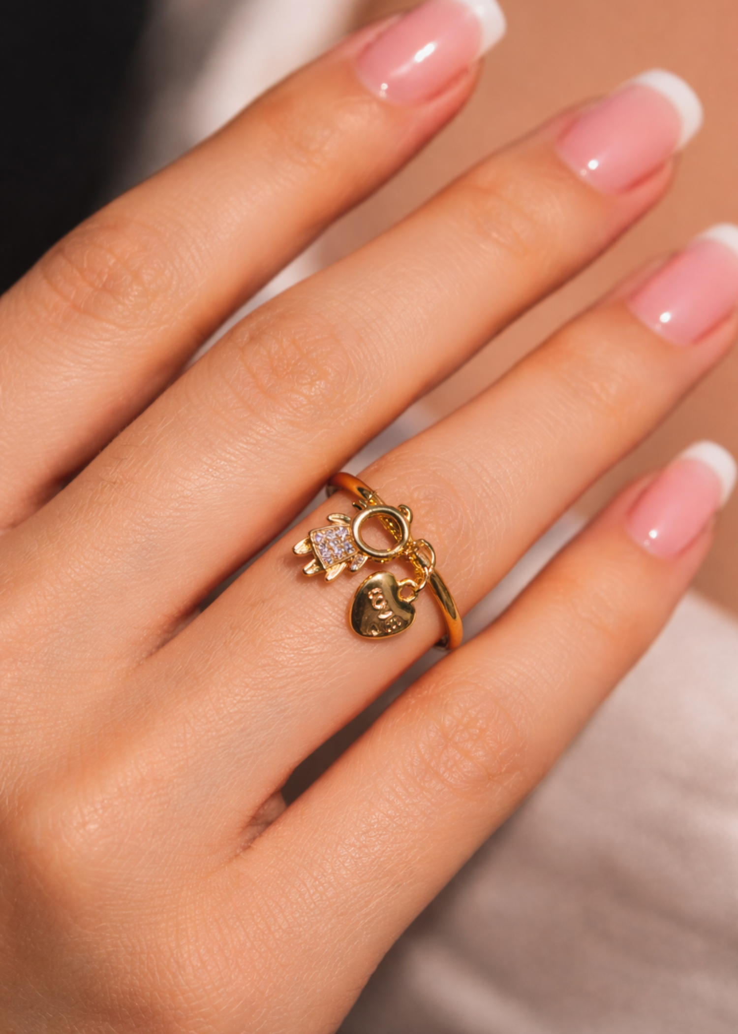 Ring in Gold Color by - Trendy Women Ring VJE8401