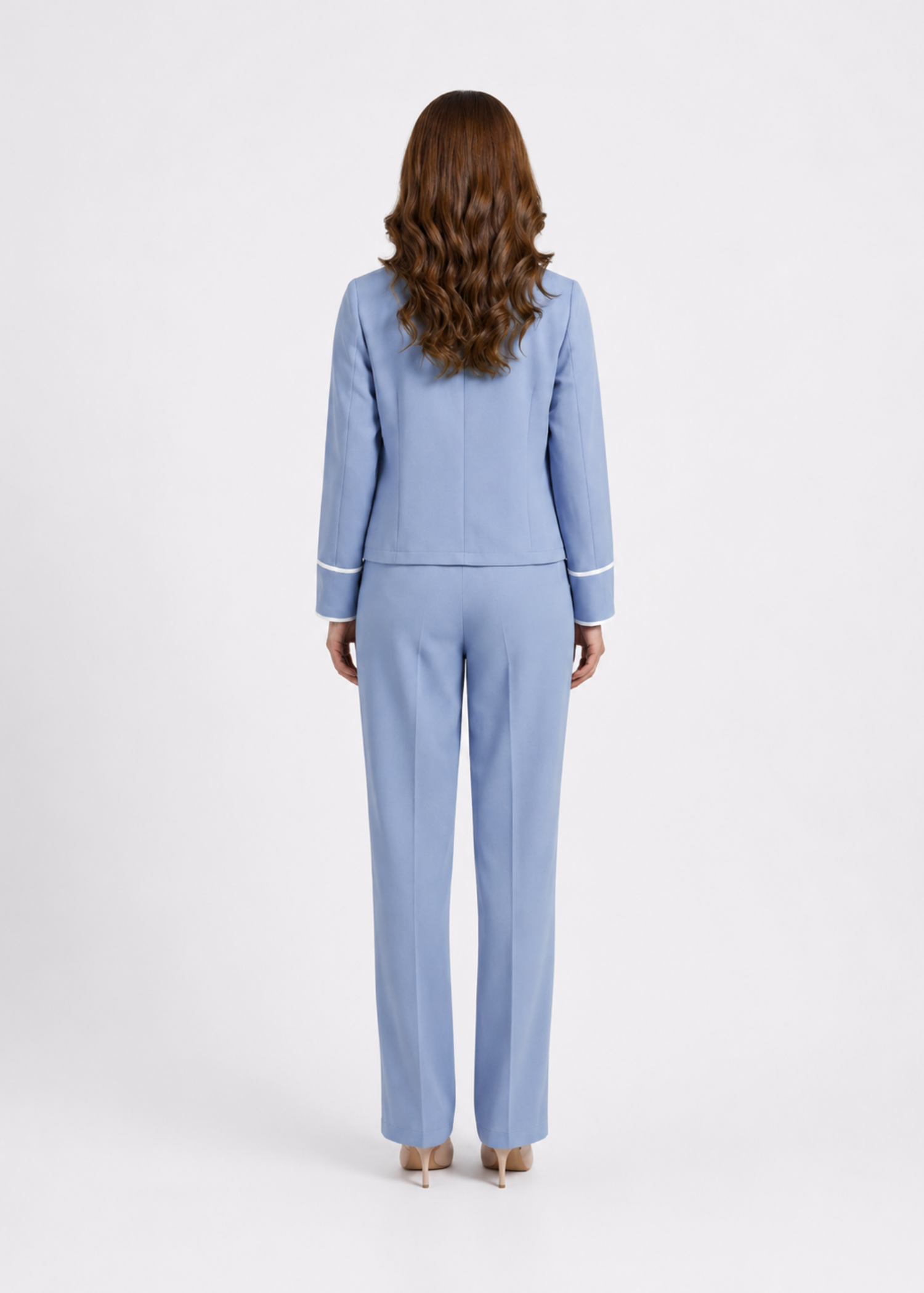 crepe Co Ord Sets in Cloud blue