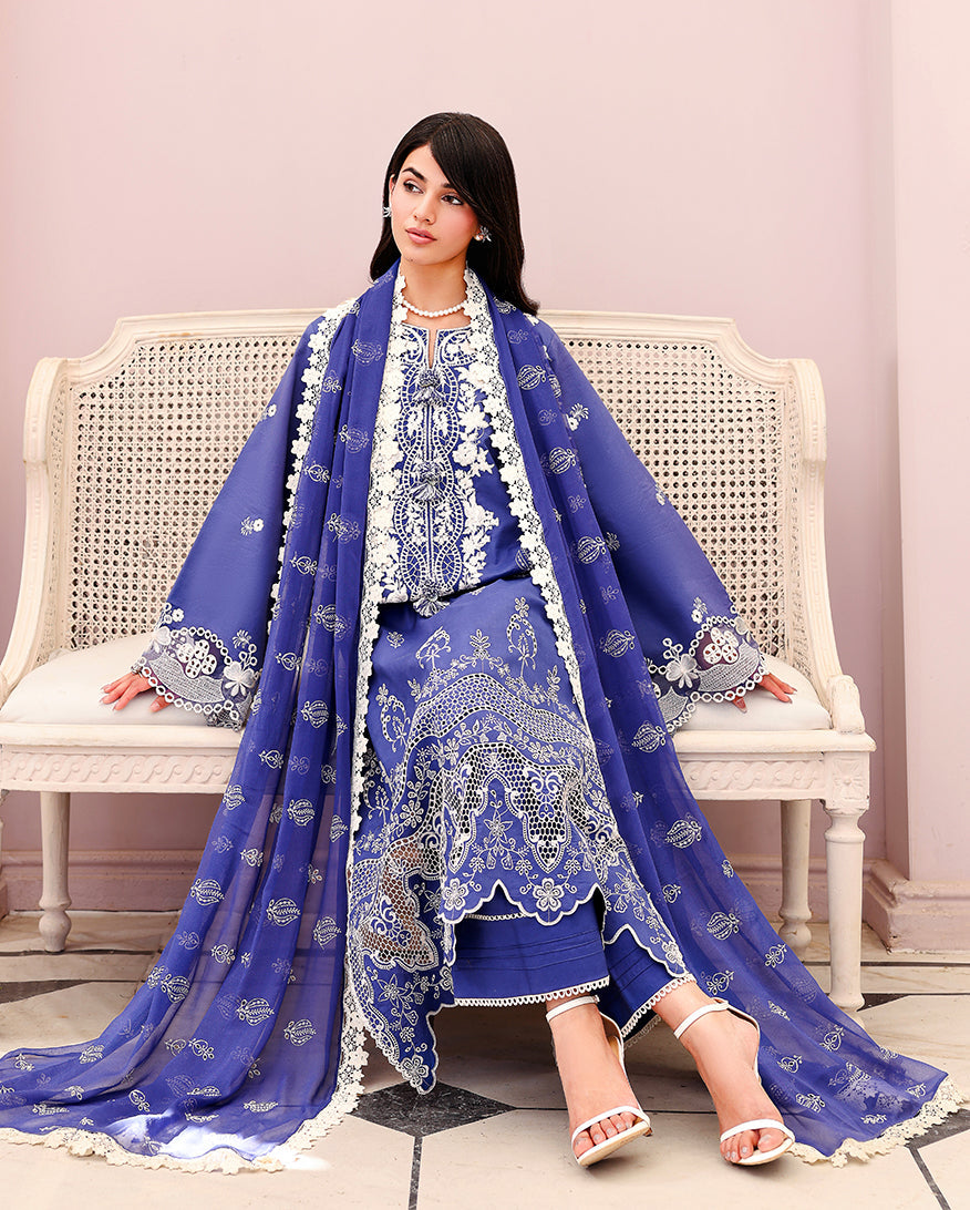 Veil of Summer Chikankari Lawn Edit – Blanc Mirage