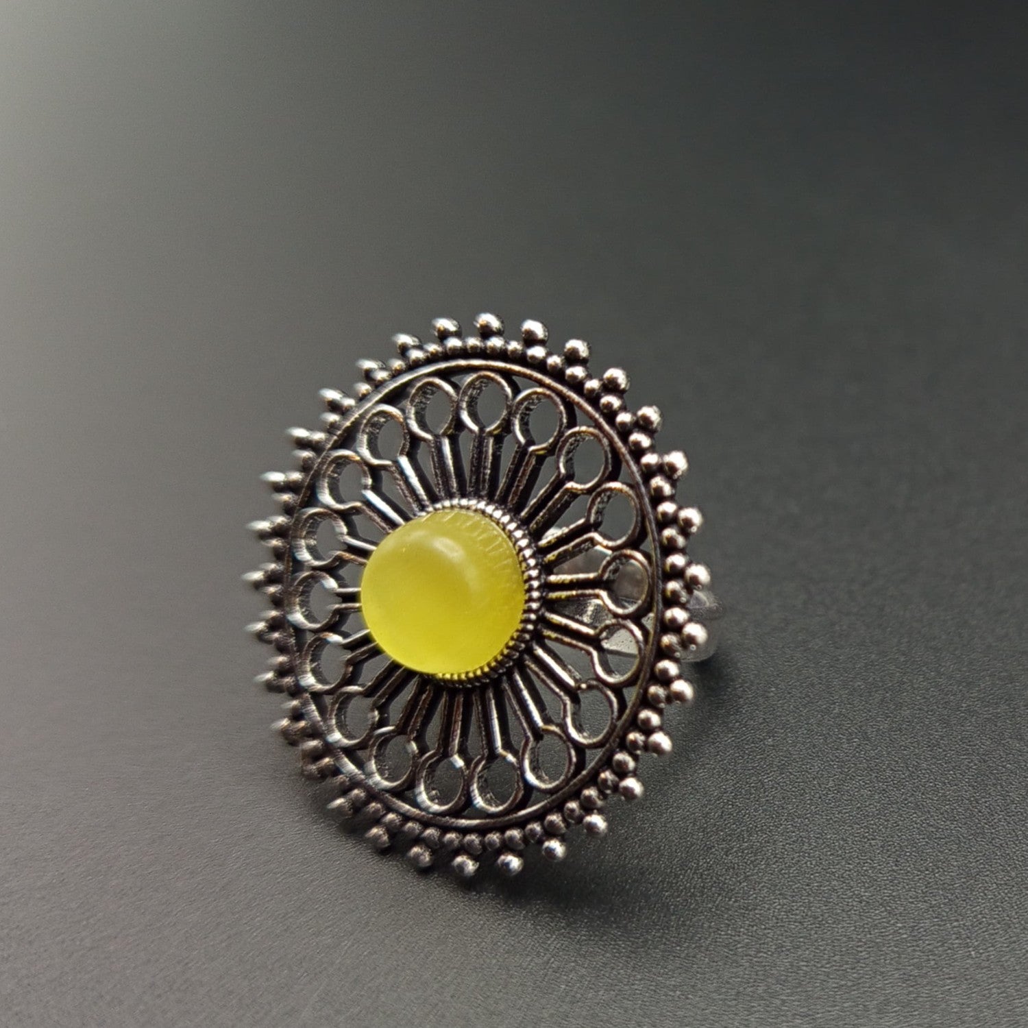 Ring in Light yellow Color by - Trendy Women Ring MZB4302