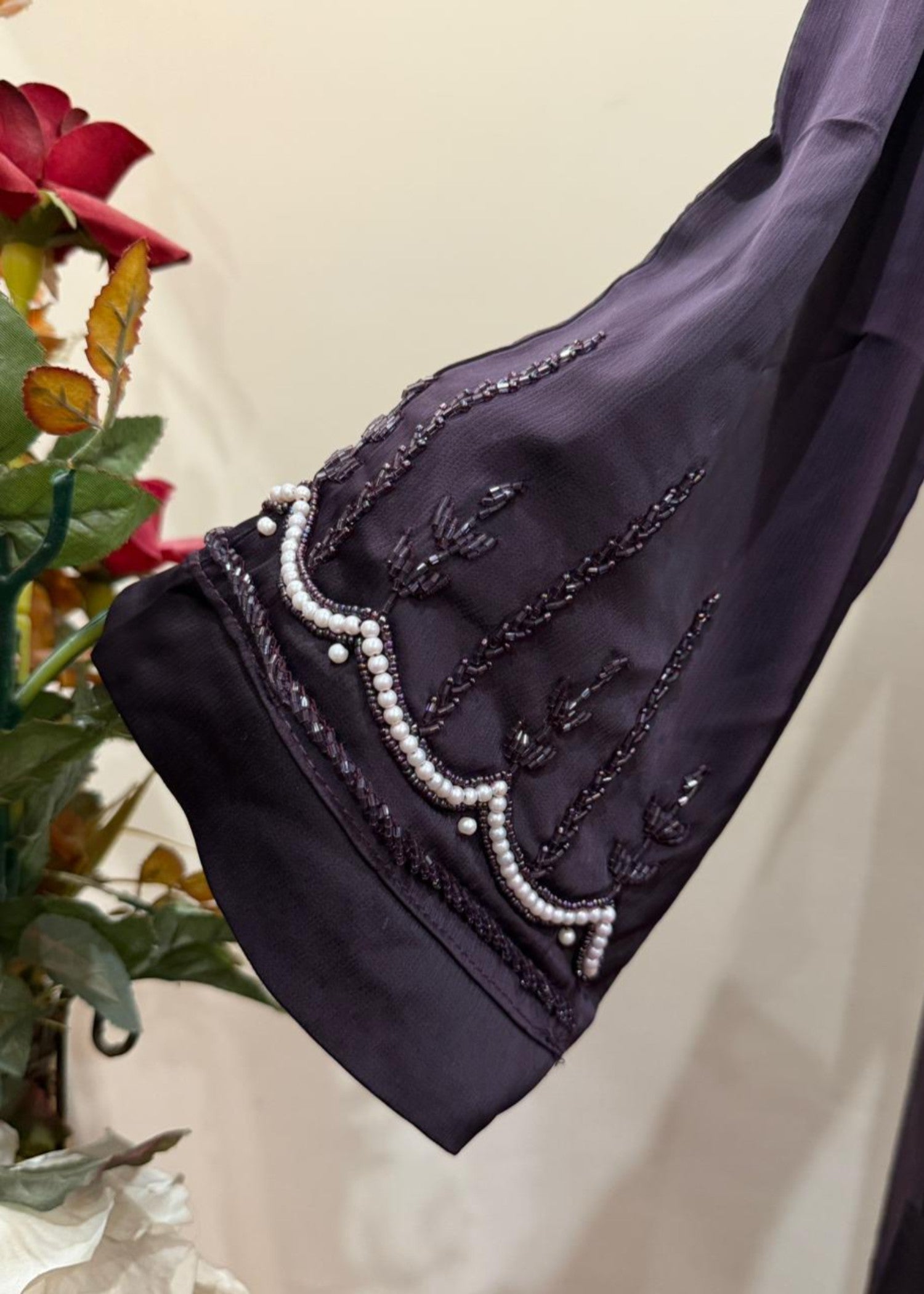 nidha Abaya in Egg plant
