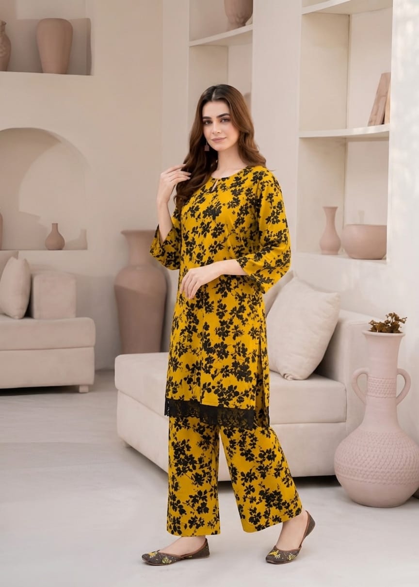 linen Co Ord Sets in Mellow yellow
