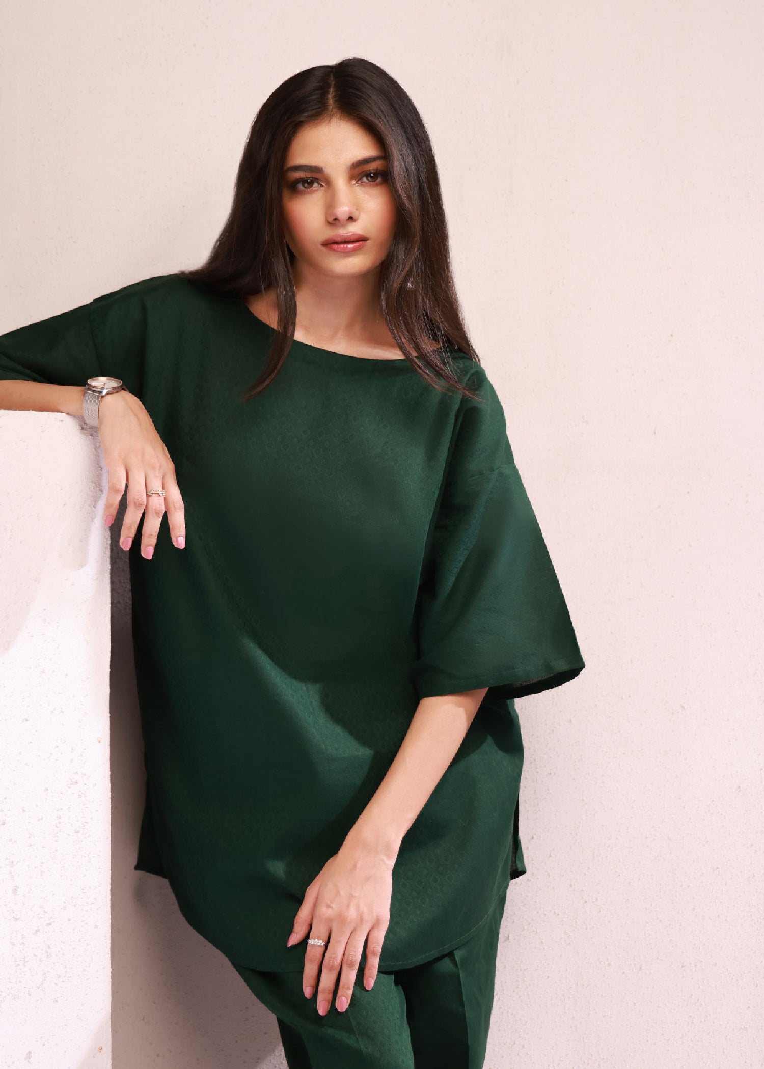 jacquard Co ord Sets in Green