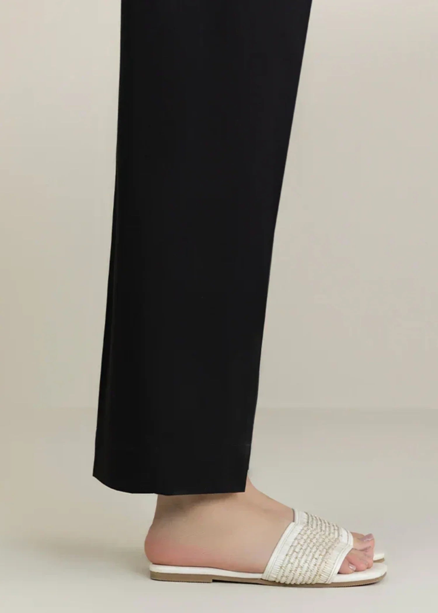 cotton Trousers in Black