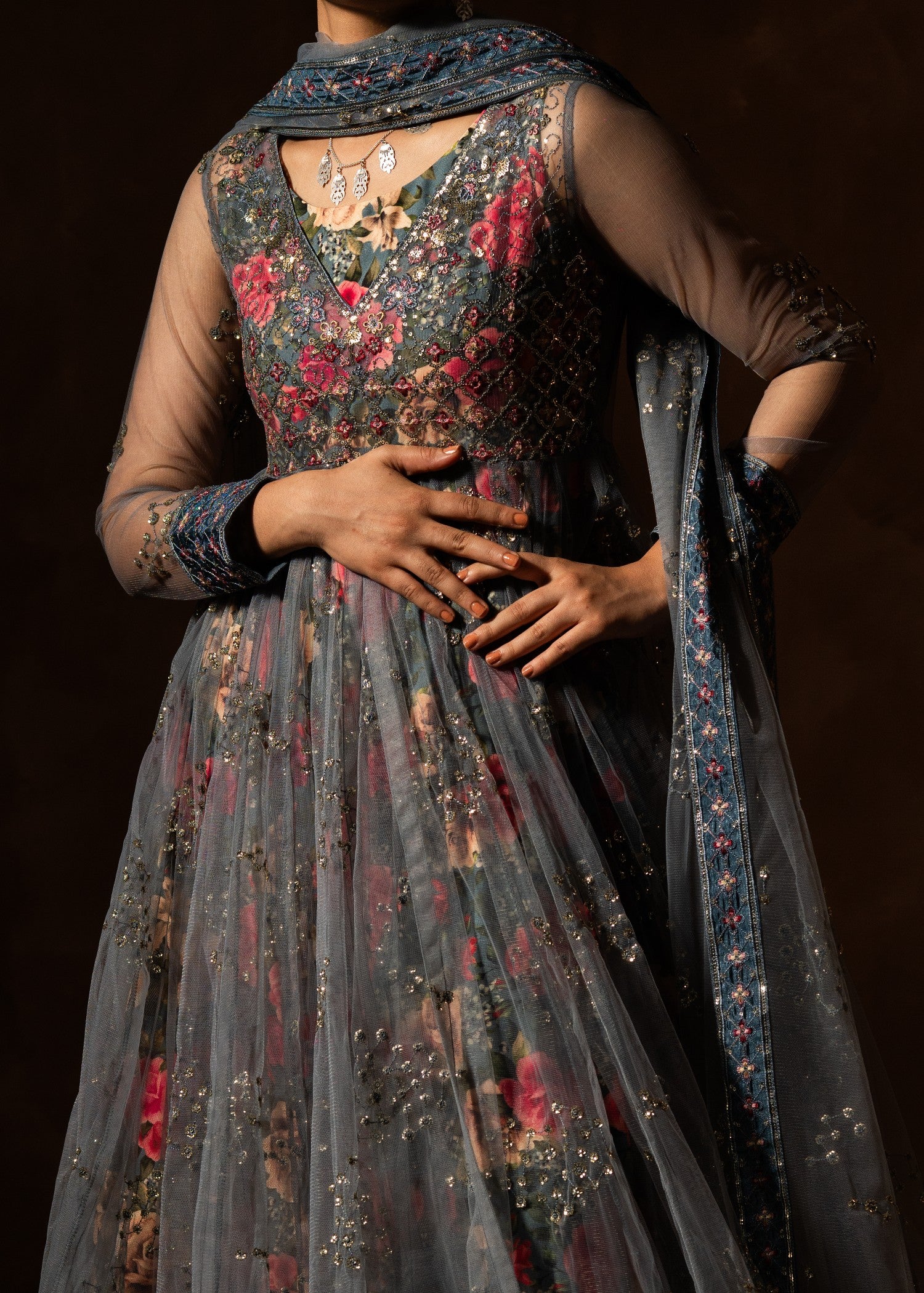 net Maxi in Cool grey