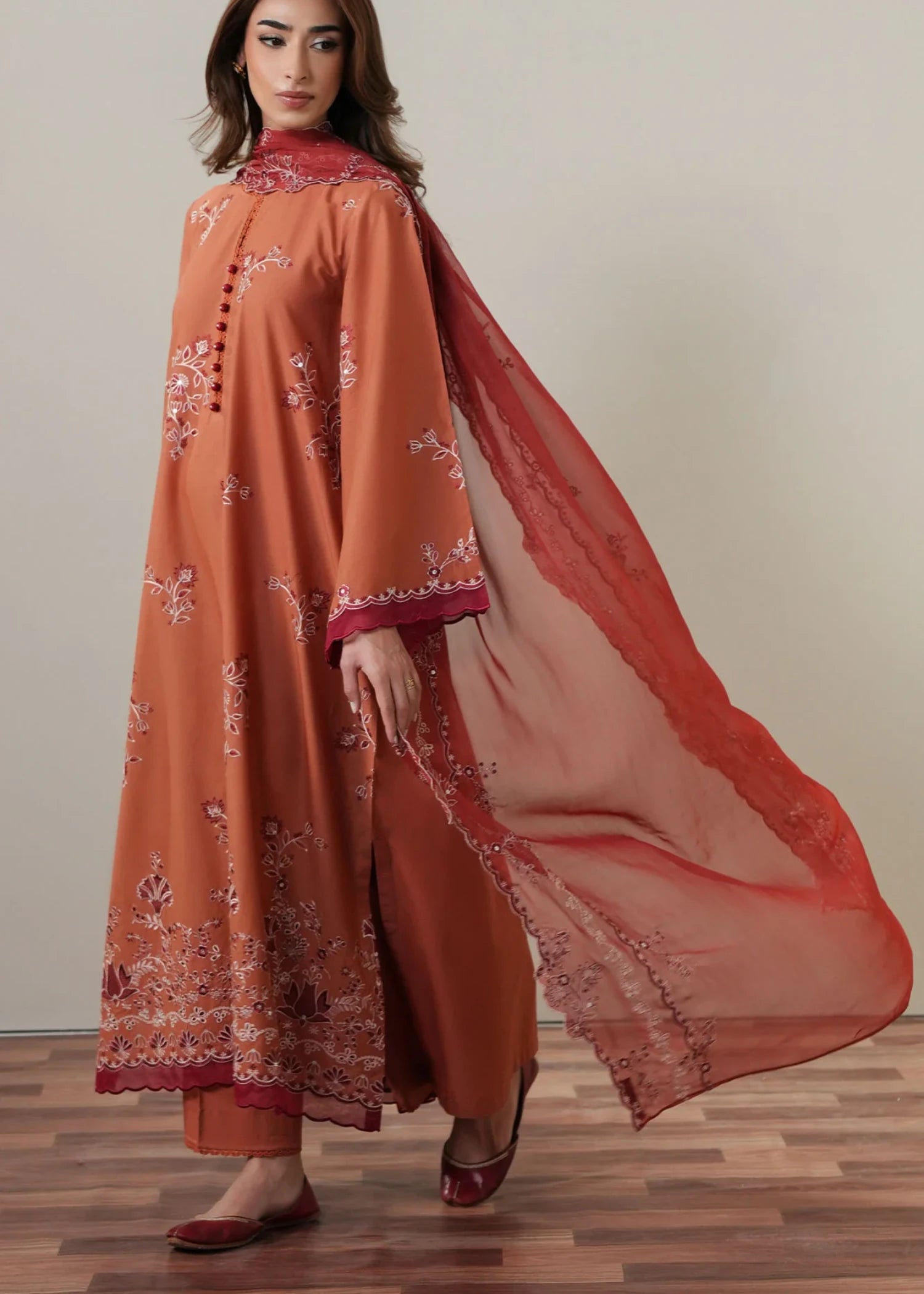 cambric Unstitched in Orange
