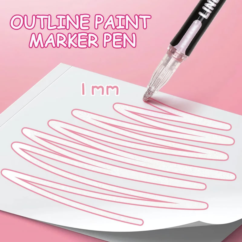 Double Line Contour Pen Set